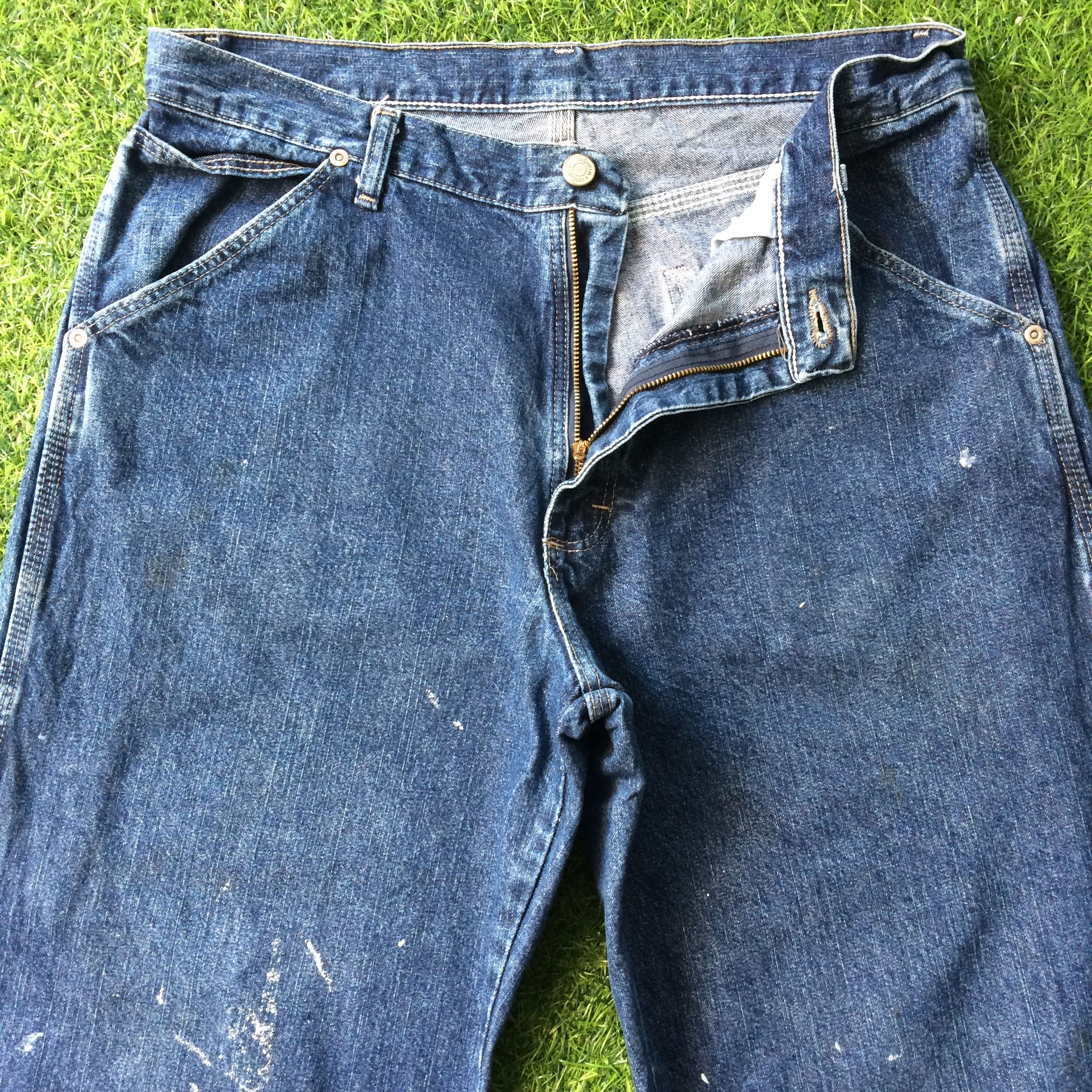 Other Wrangler Carpenter Workwear Denim Pants Painter Jeans #B-587 Size US 31 - 2 Thumbnail