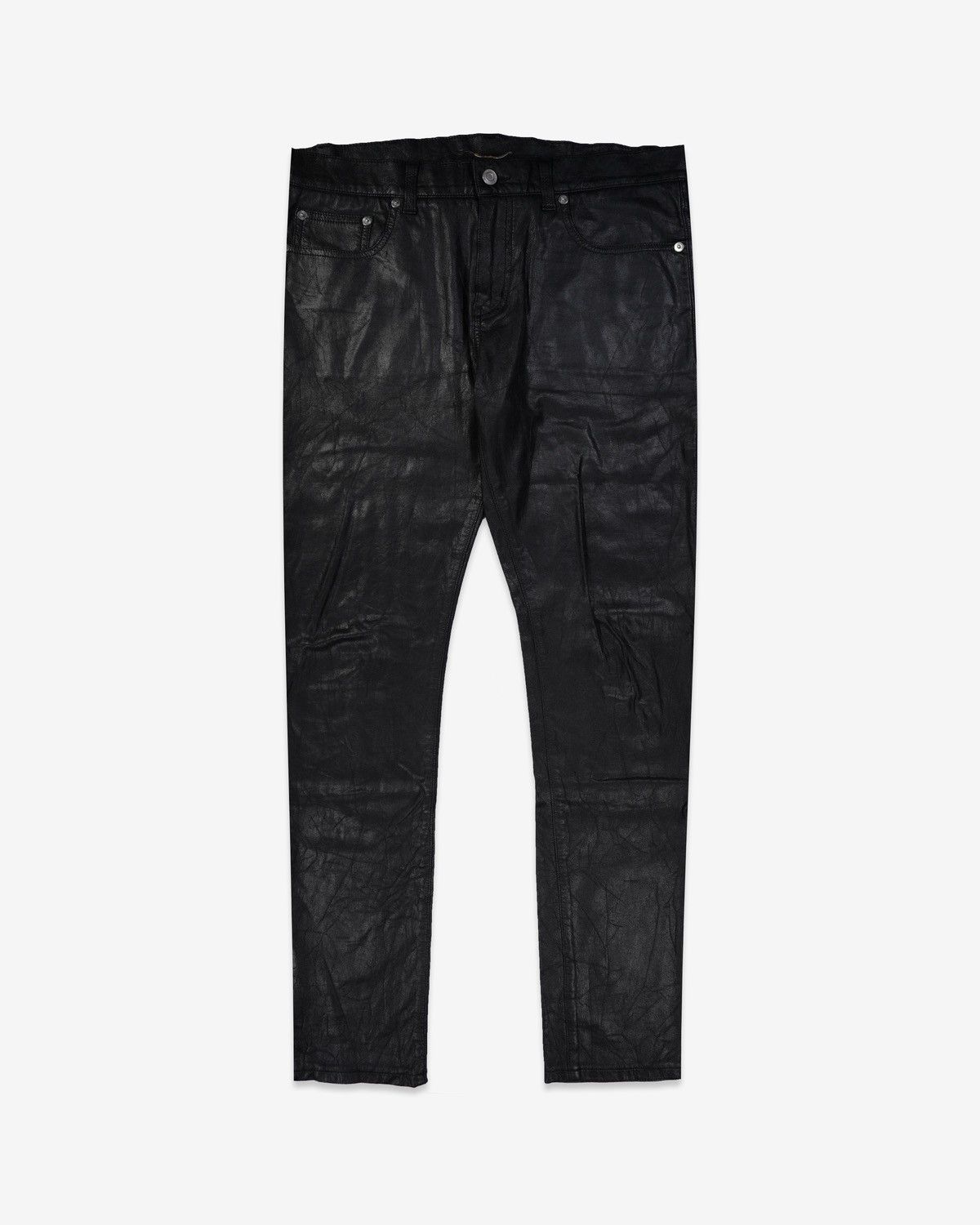 Saint Laurent Paris Saint Laurent Distressed Waxed Jeans - SS11 | Grailed