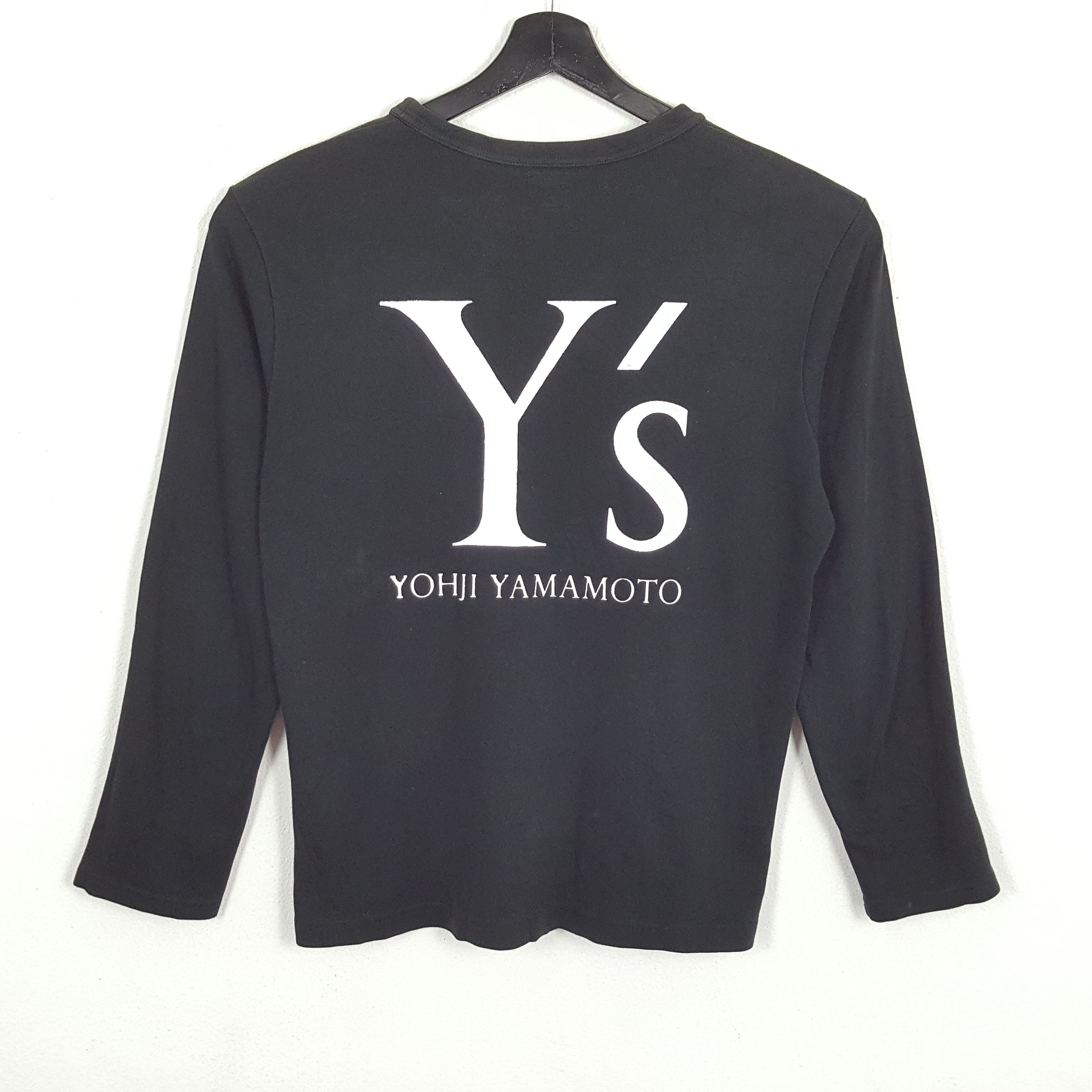 Y'S YOHJI YAMAMOTO Japanese Designer Custom Big Logo Tshirt