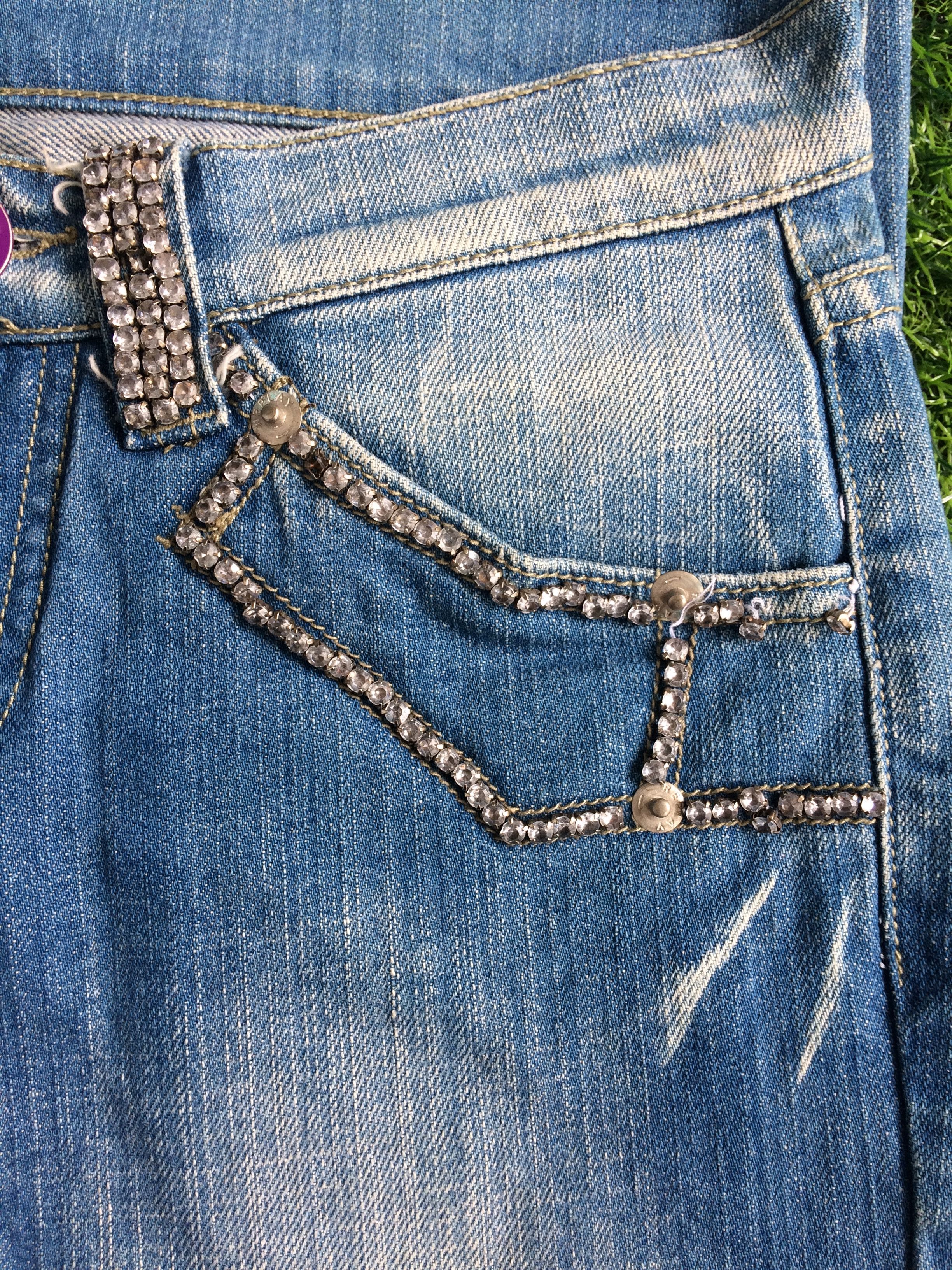 Replay × Vintage Replay Distressed Low Waist Bootcut Flared Jeans #B-015 Size 28" / US 6 / IT 42 - 5 Thumbnail