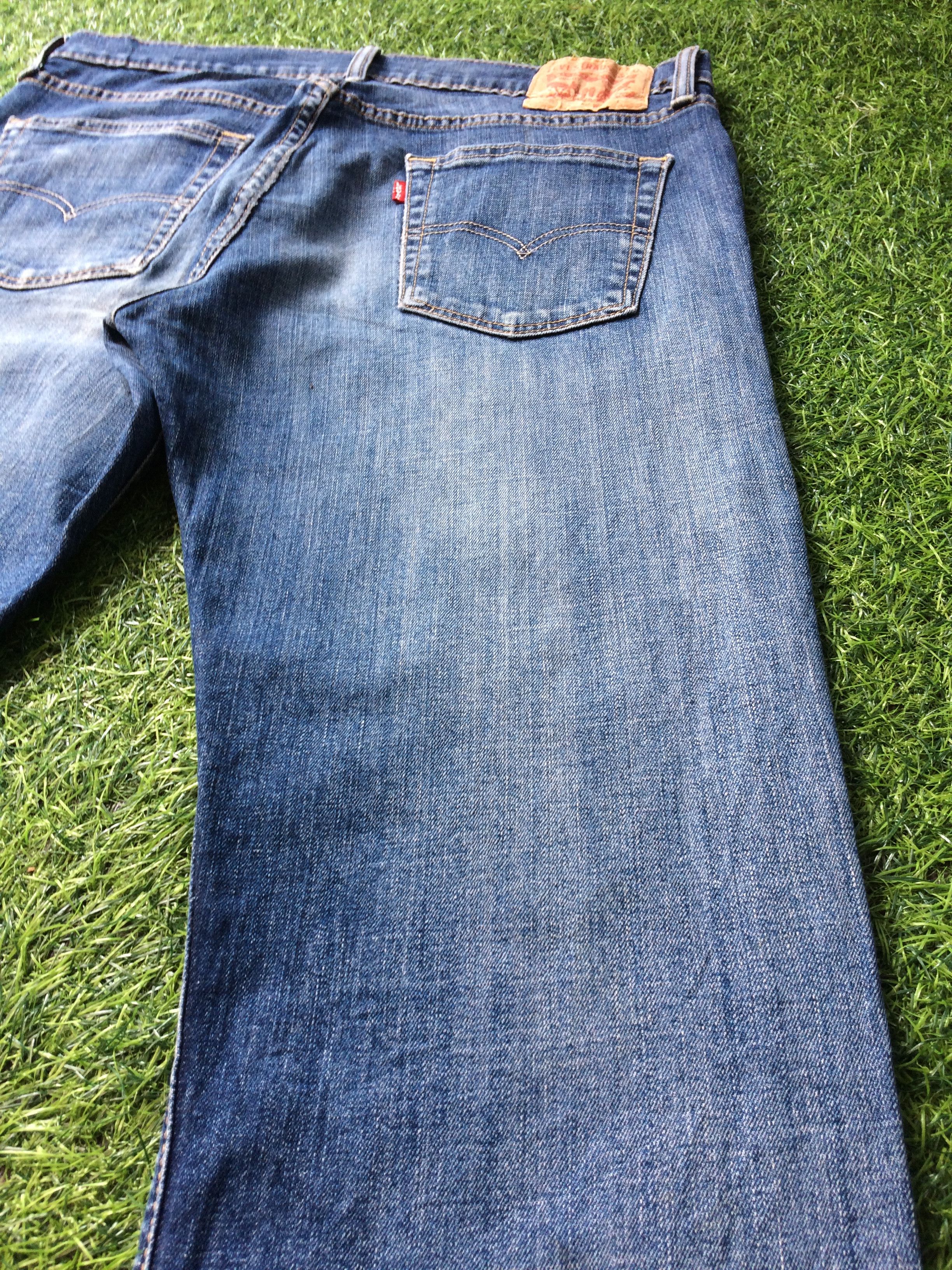 Levi's Distressed Levis Stretch Denim Straight Leg Jeans #B-799 Size US 34 / EU 50 - 6 Thumbnail