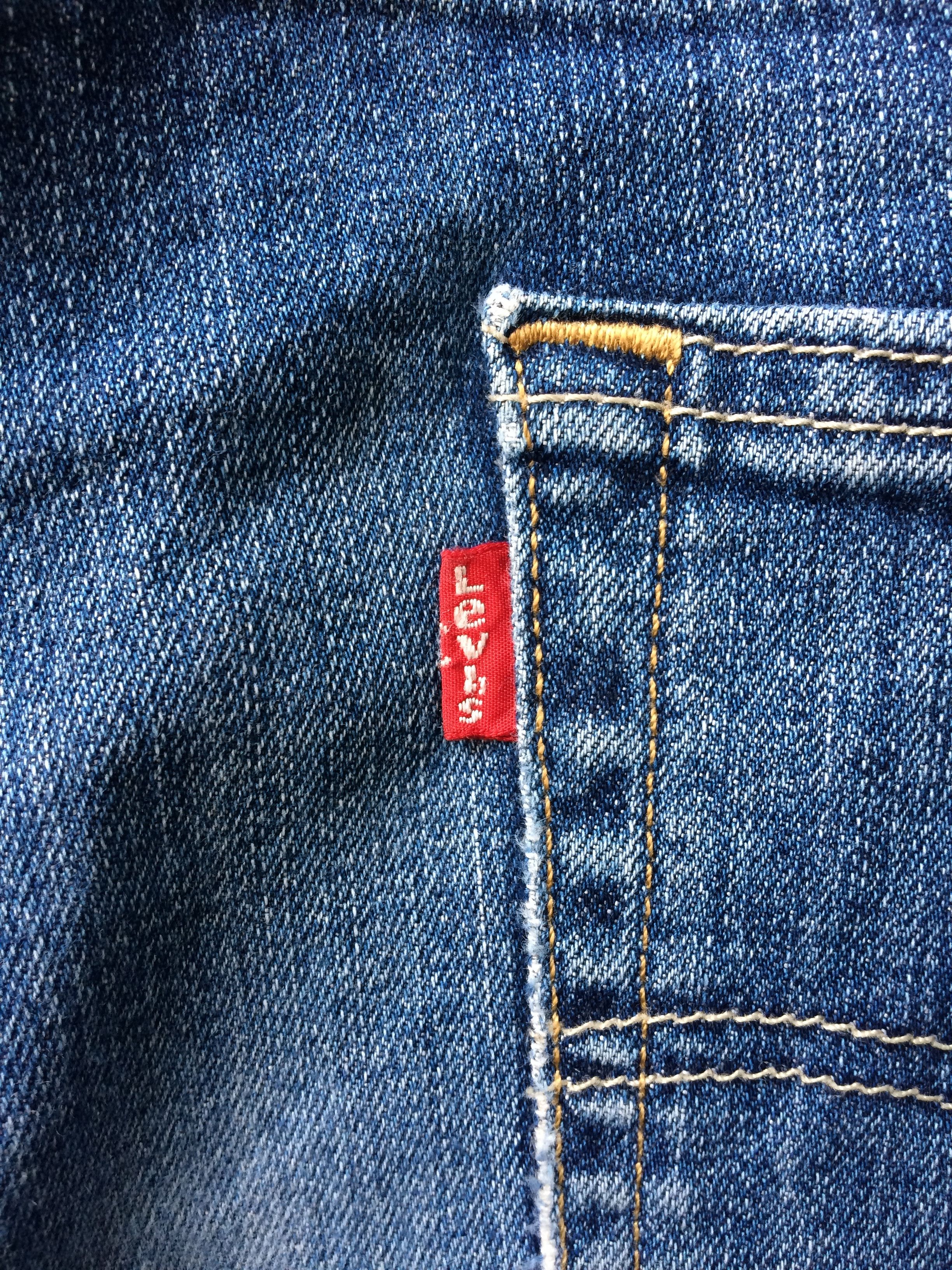 Levi's Distressed Levis Stretch Denim Straight Leg Jeans #B-799 Size US 34 / EU 50 - 10 Thumbnail