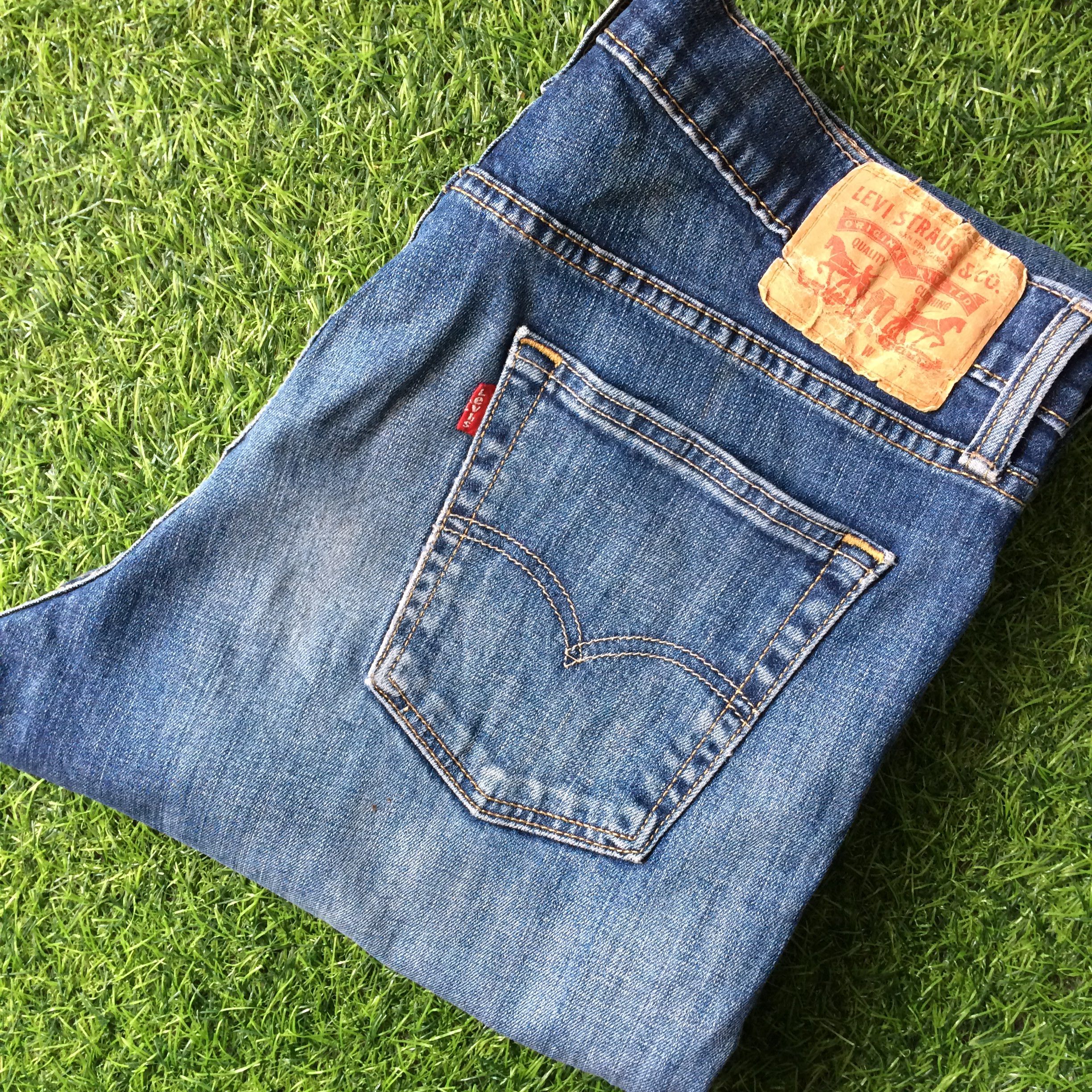 Levi's Distressed Levis Stretch Denim Straight Leg Jeans #B-799 Size US 34 / EU 50 - 9 Thumbnail