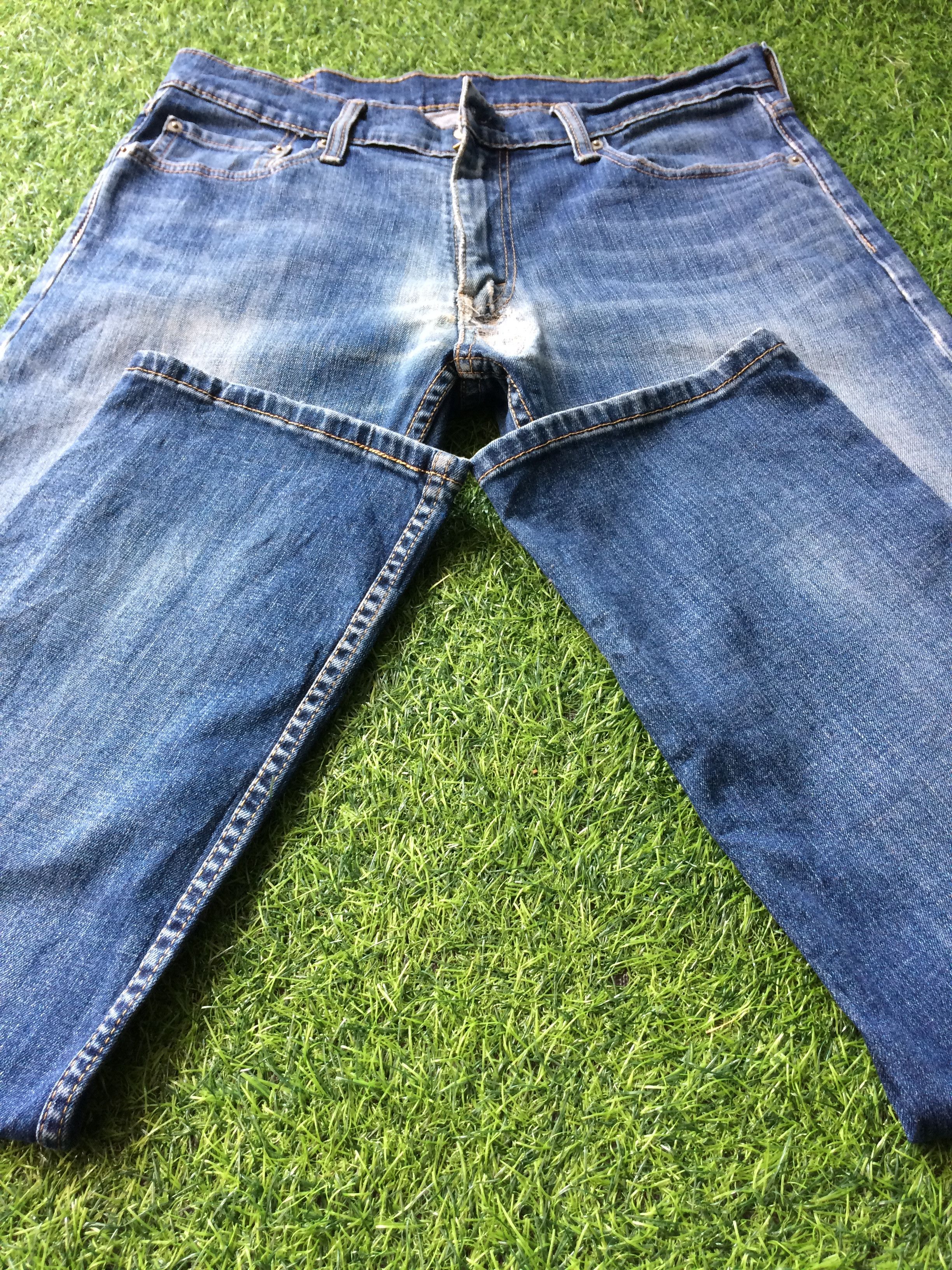 Levi's Distressed Levis Stretch Denim Straight Leg Jeans #B-799 Size US 34 / EU 50 - 5 Thumbnail