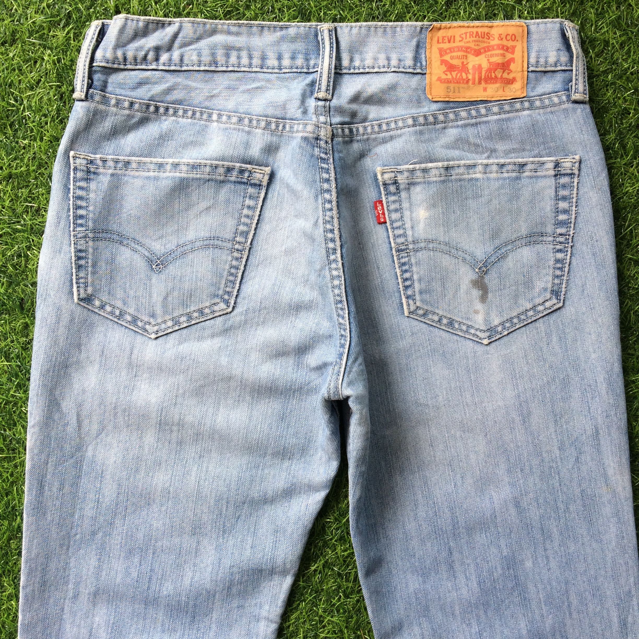 Levi's Levi's 511 Mid Waist Slim Fit Modern Jeans Light Wash #B-888 Size US 31 - 2 Thumbnail