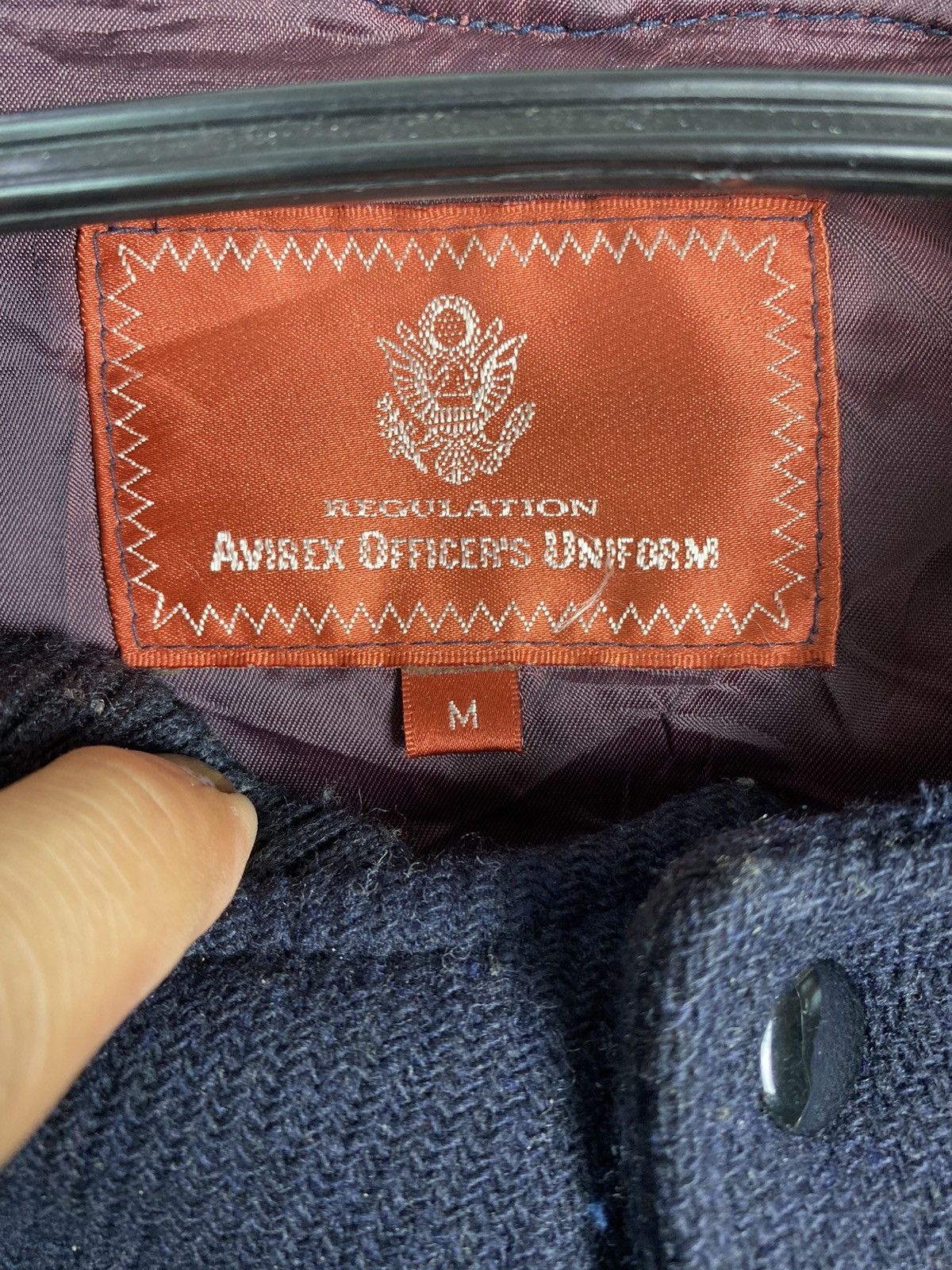 Avirex × Vintage AVIREX Officer Uniform varsity leather/wool jacket Size US M / EU 48-50 / 2 - 6 Thumbnail