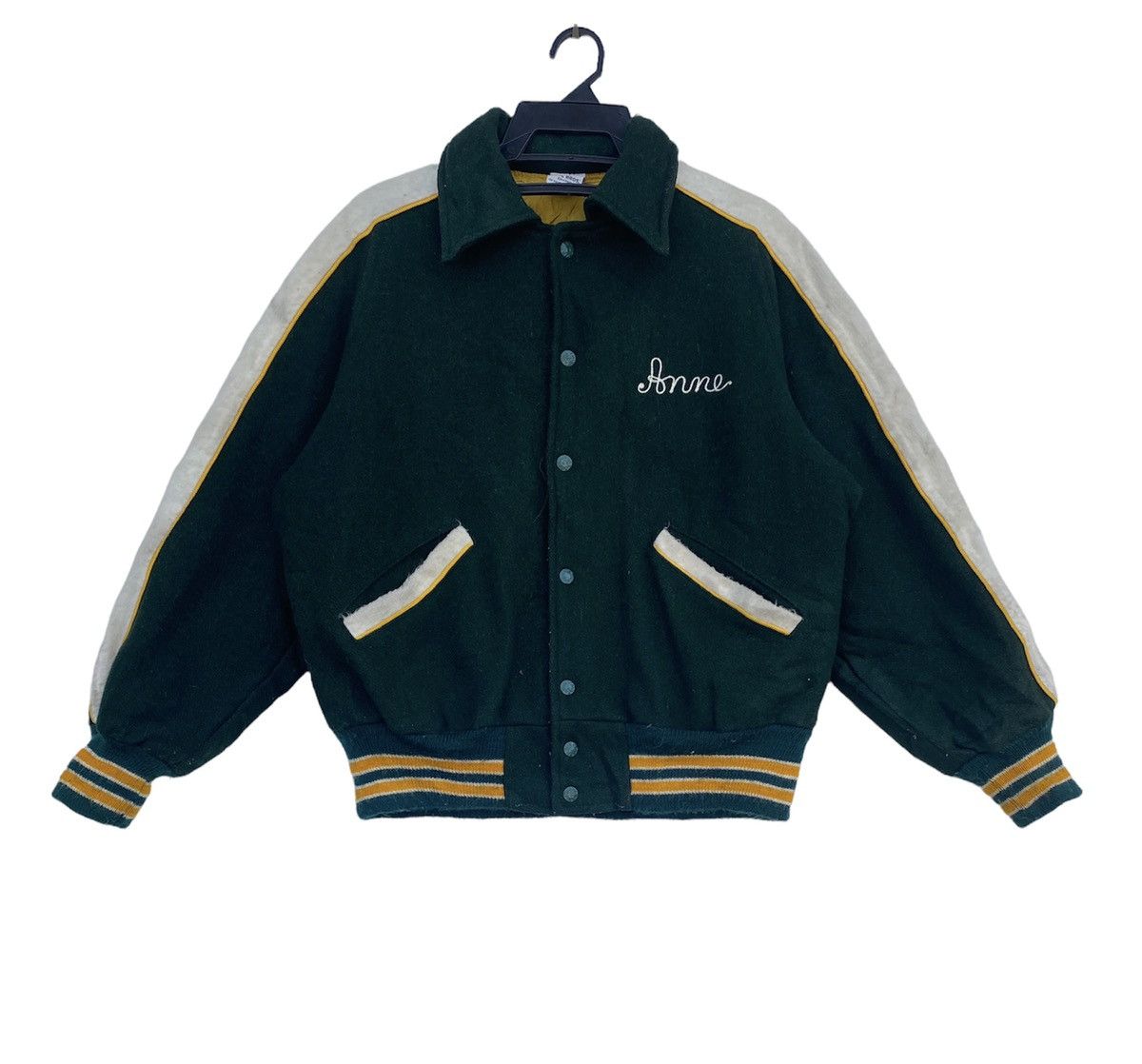 Vintage 90s Kaye Bros Award Jacket Anne logo chainstitch embroidered Size US M / EU 48-50 / 2 - 2 Thumbnail