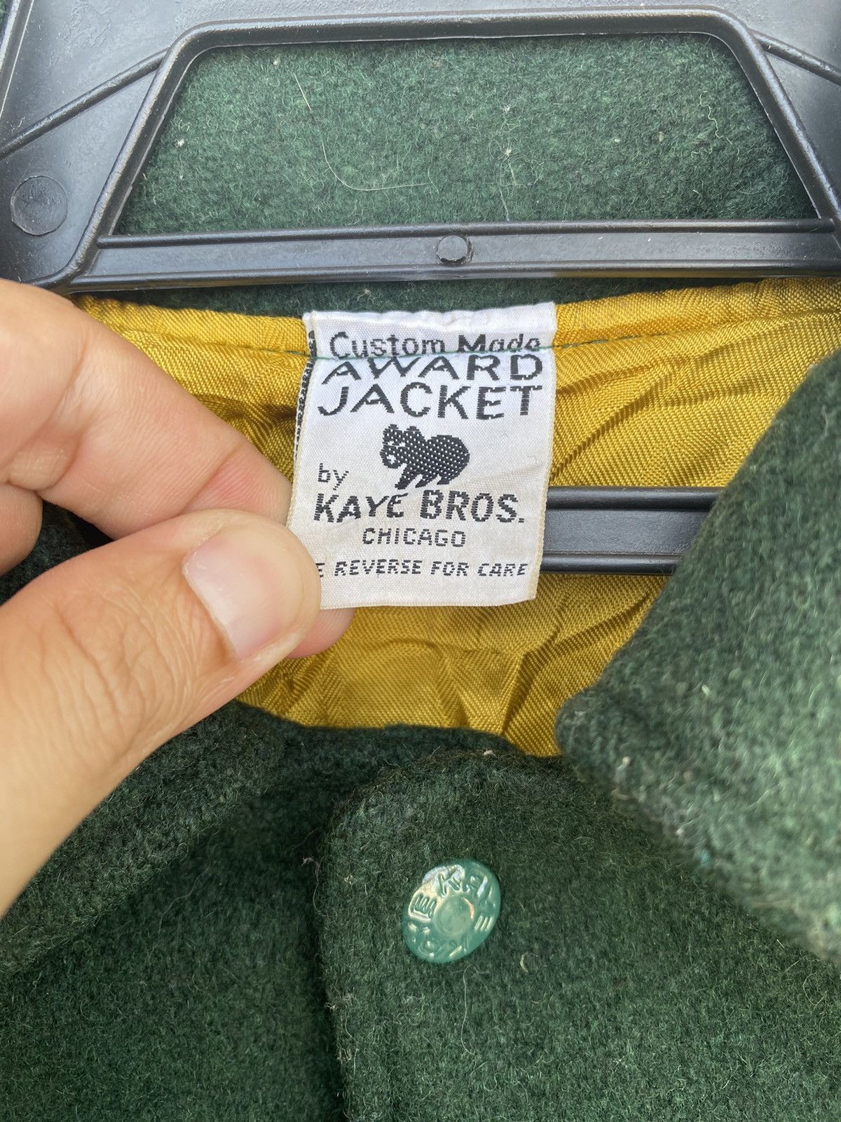 Vintage 90s Kaye Bros Award Jacket Anne logo chainstitch embroidered Size US M / EU 48-50 / 2 - 6 Thumbnail