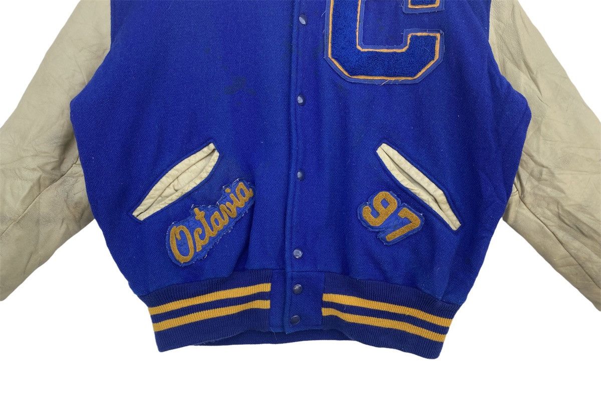 Delong × Vintage Vintage 97 Delong letterman varsity jacket quilted lined Size US L / EU 52-54 / 3 - 2 Thumbnail