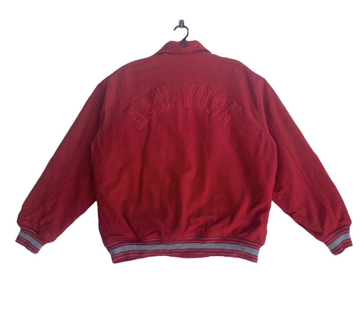 Avirex × Vintage Avirex varsity New York logo spell out wool jacket Size US L / EU 52-54 / 3 - 1 Thumbnail