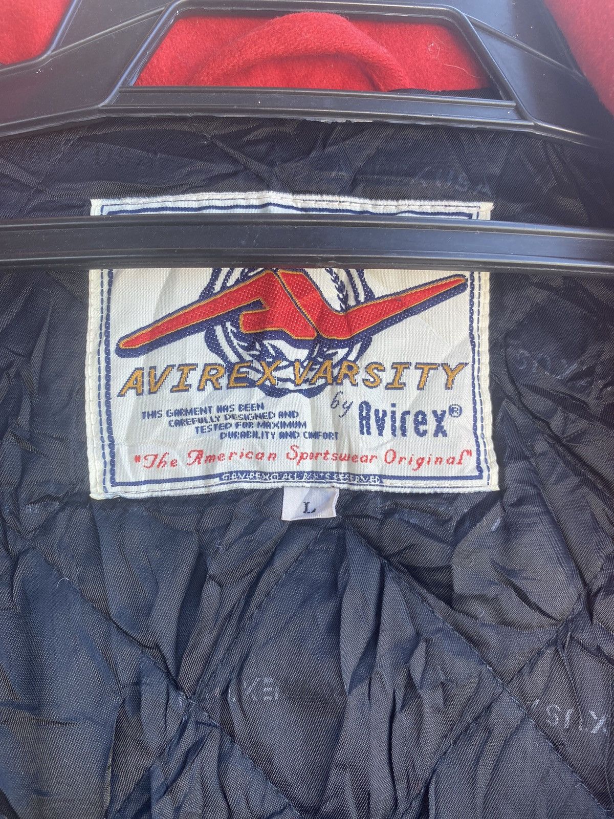 Avirex × Vintage Avirex varsity New York logo spell out wool jacket Size US L / EU 52-54 / 3 - 11 Thumbnail