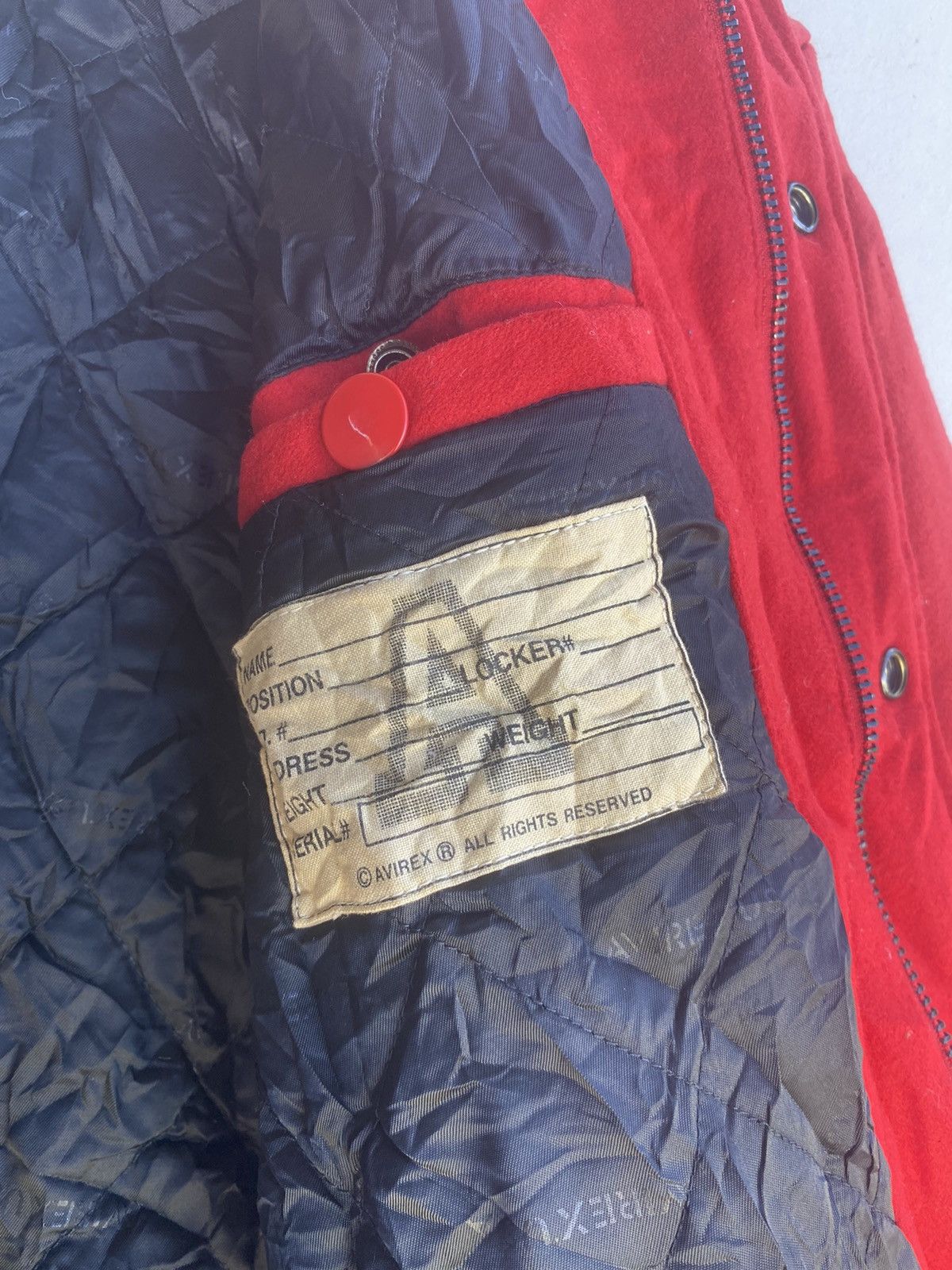 Avirex × Vintage Avirex varsity New York logo spell out wool jacket Size US L / EU 52-54 / 3 - 9 Thumbnail
