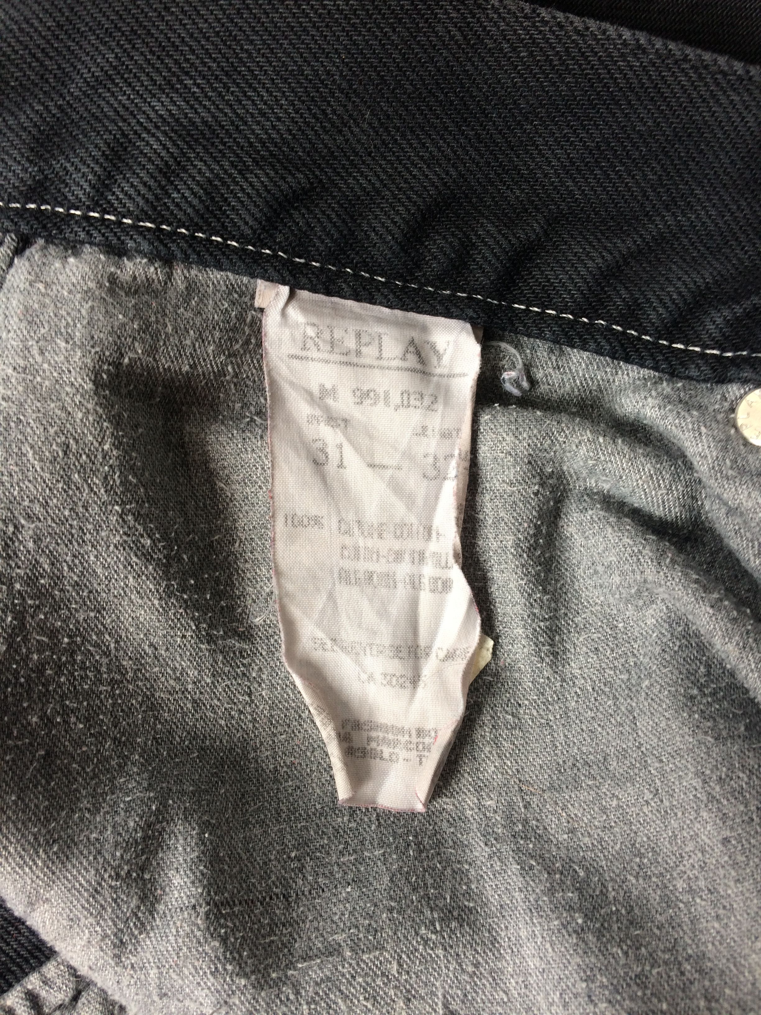 Replay × Vintage Vintage Replay Distressed Button Fly Jeans #B-972 Size US 30 / EU 46 - 10 Thumbnail
