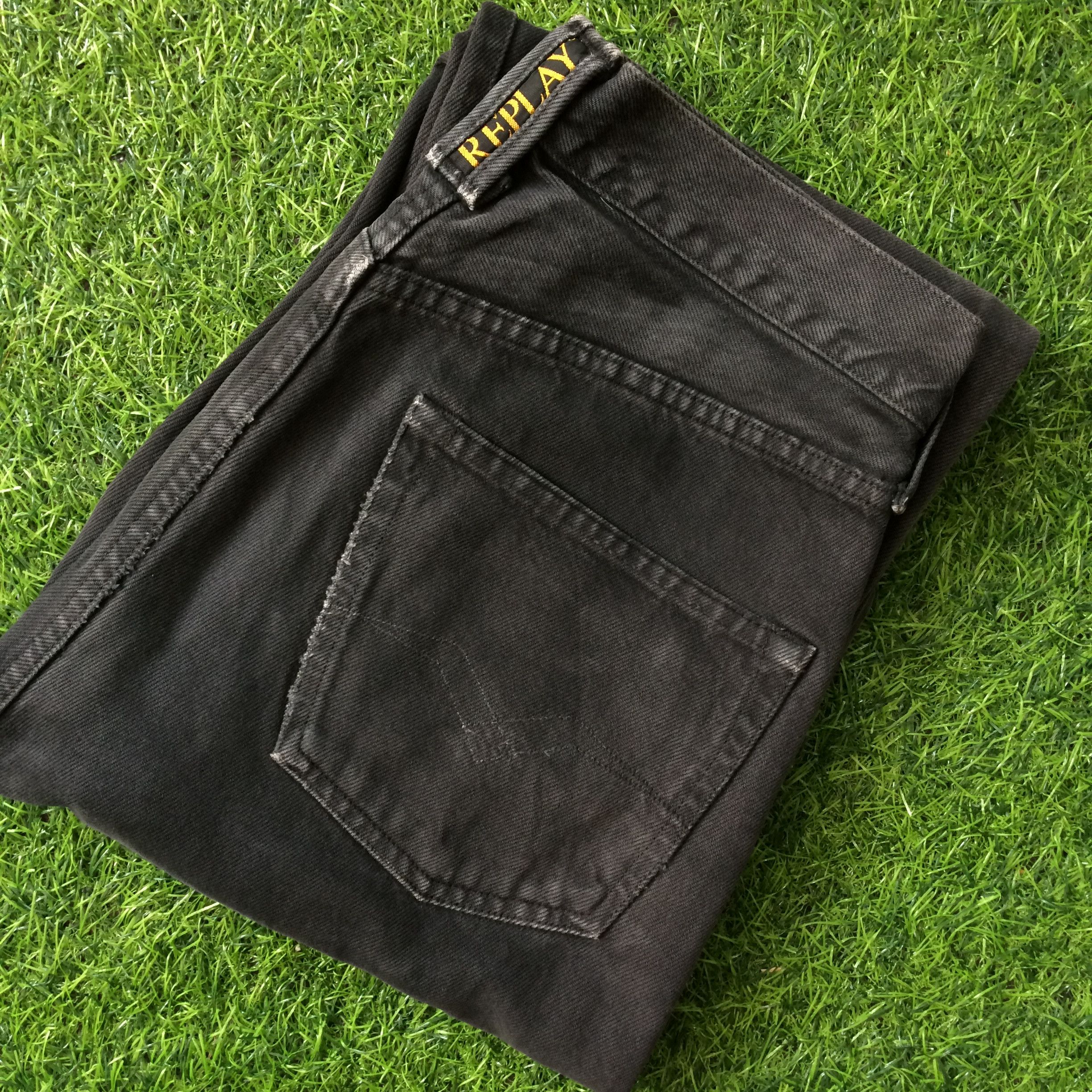 Vintage Replay Distressed Button Fly Jeans #B-972