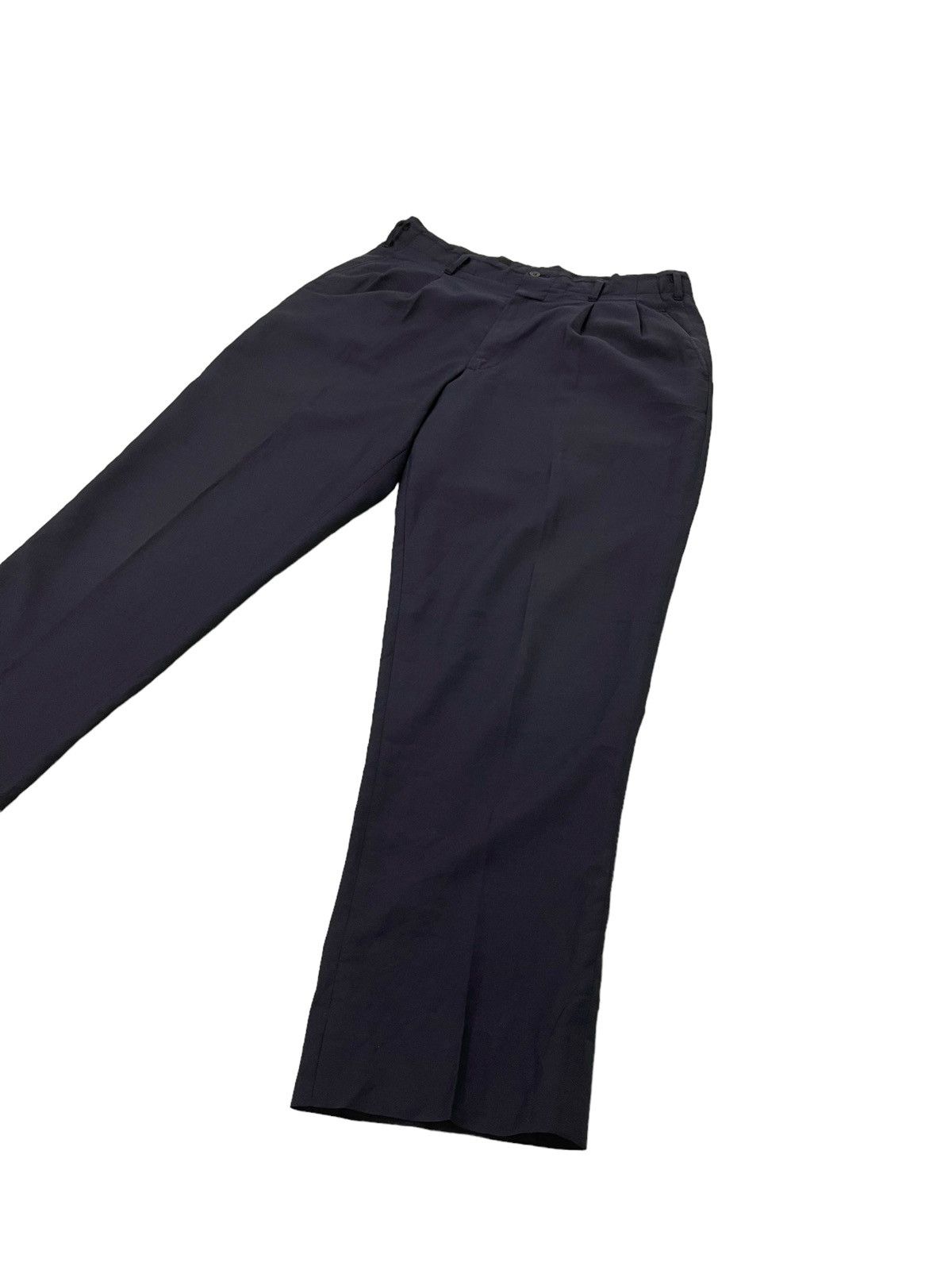 Yohji Yamamoto Yohji Yamamoto Wool Wide Trouser Central Railway Jpn 48🟦 Size US 33 - 11 Thumbnail