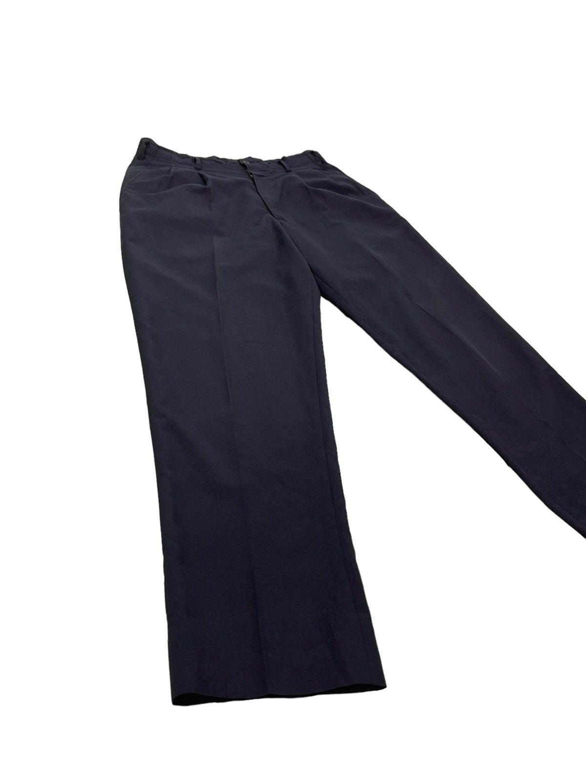 Yohji Yamamoto Yohji Yamamoto Wool Wide Trouser Central Railway Jpn 48🟦 Size US 33 - 10 Thumbnail