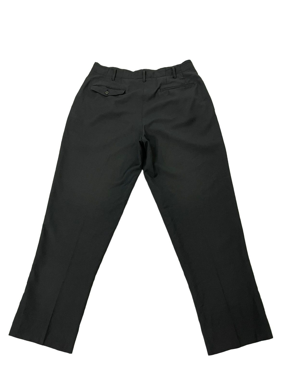 Yohji Yamamoto Yohji Yamamoto Wool Wide Trouser Central Railway Jpn 48🟦 Size US 33 - 1 Thumbnail