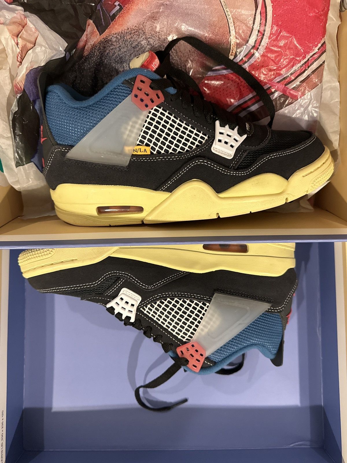 Jordan Brand Jordan 4 Retro Union Off Noir Size US 7 / EU 40 - 7 Thumbnail