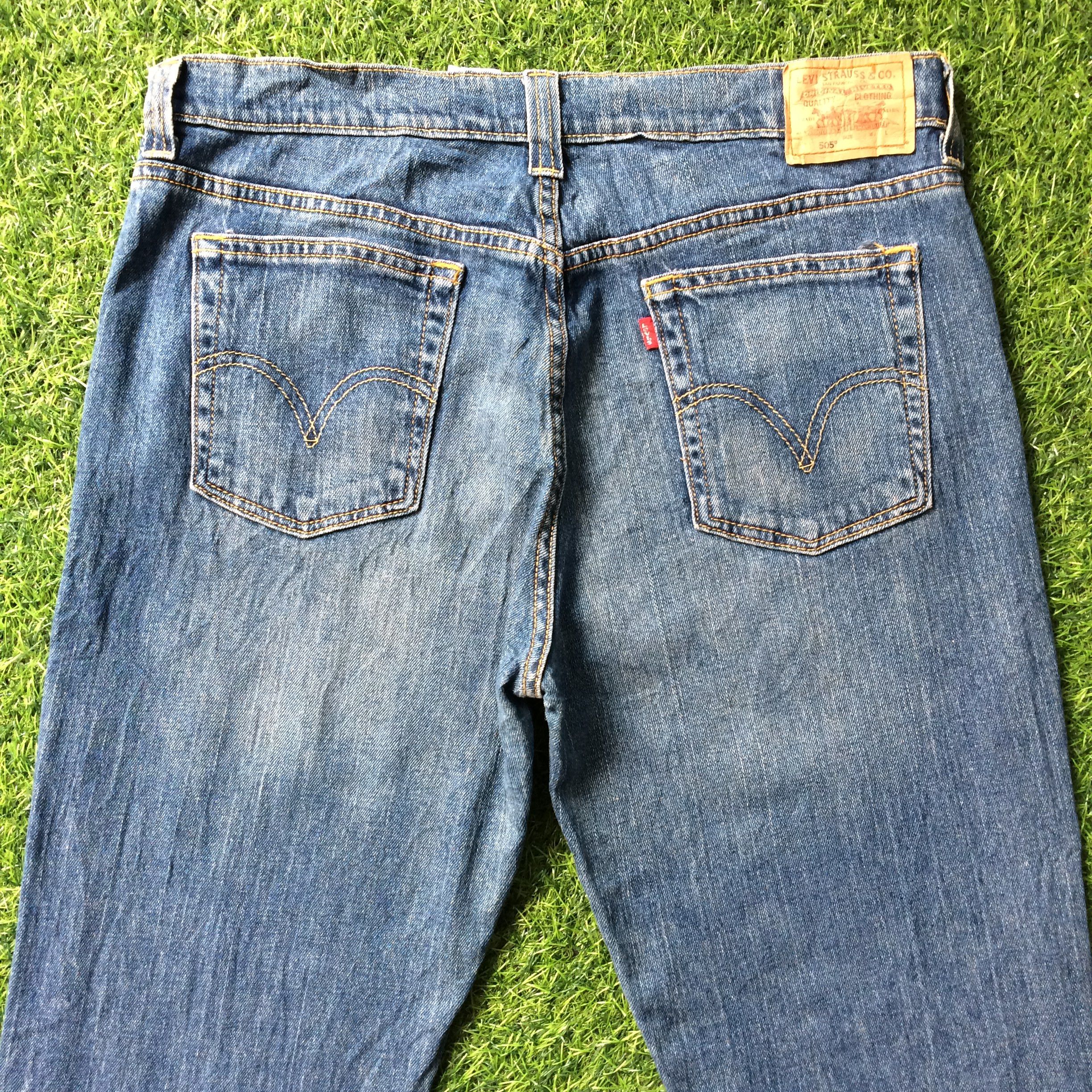 Levi's Levi's 505 Nouveau Low Straight Jeans #B-832 Size 35" - 2 Thumbnail