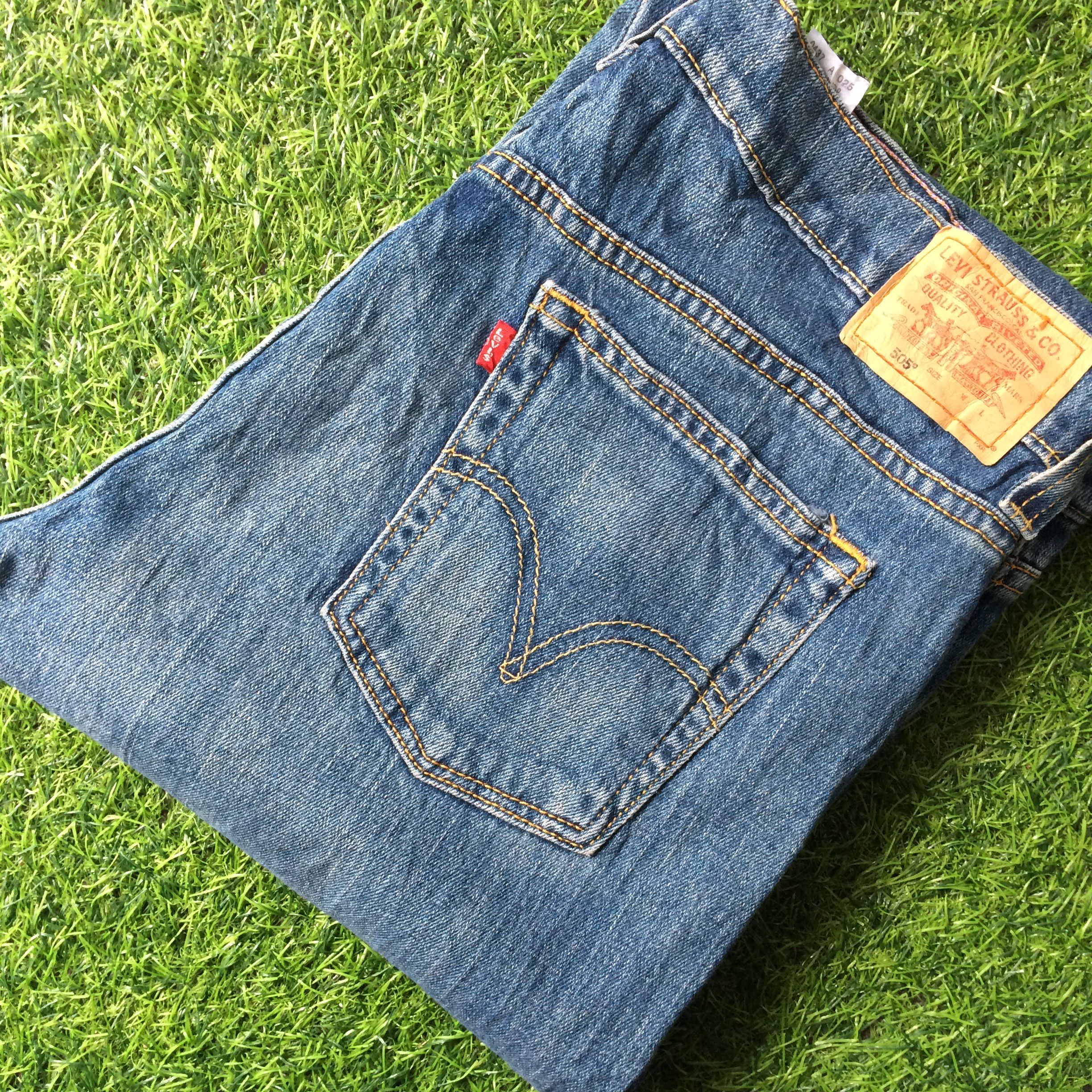 Levi's Levi's 505 Nouveau Low Straight Jeans #B-832 Size 35" - 7 Thumbnail