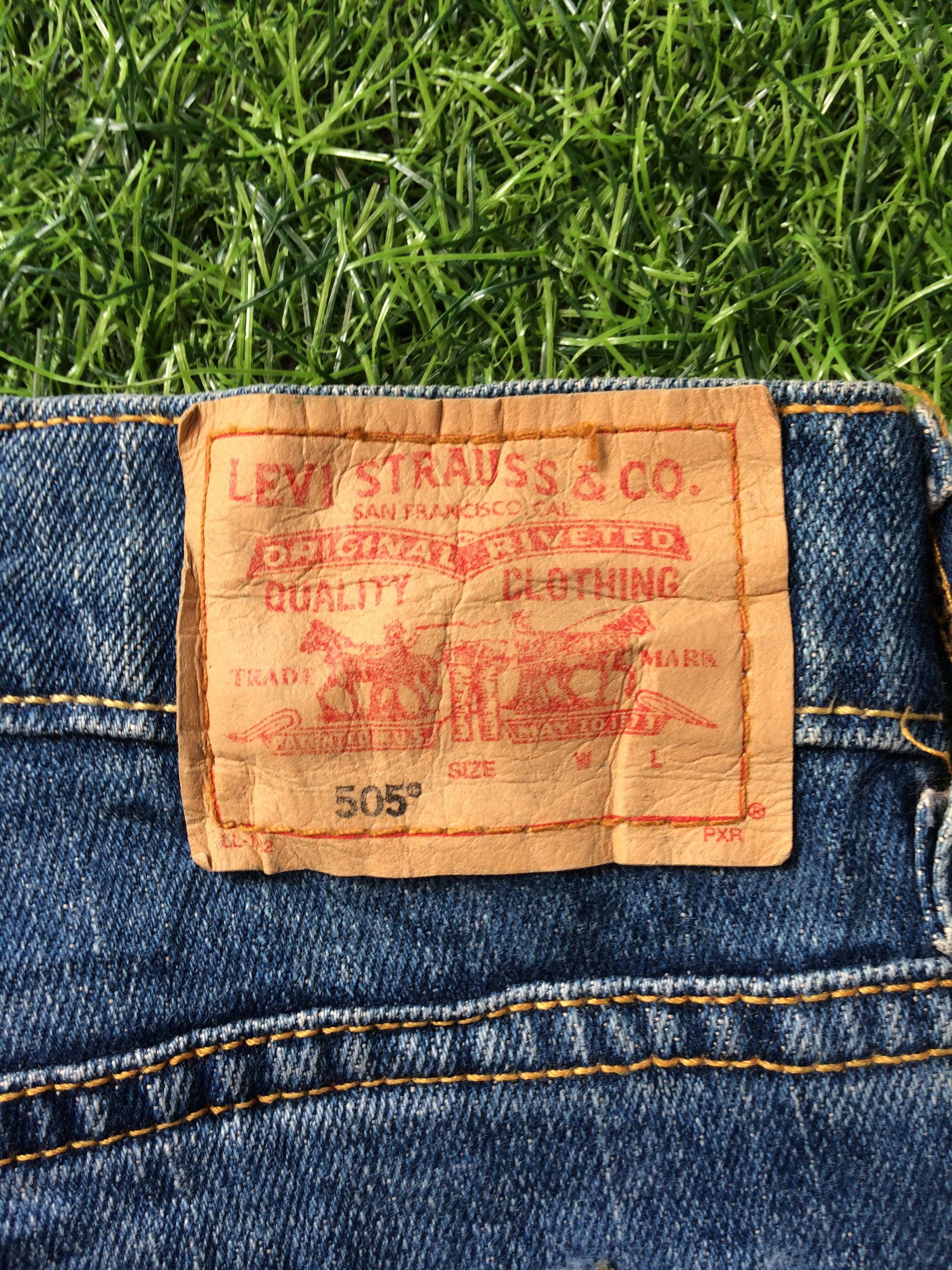 Levi's Levi's 505 Nouveau Low Straight Jeans #B-832 Size 35" - 8 Thumbnail