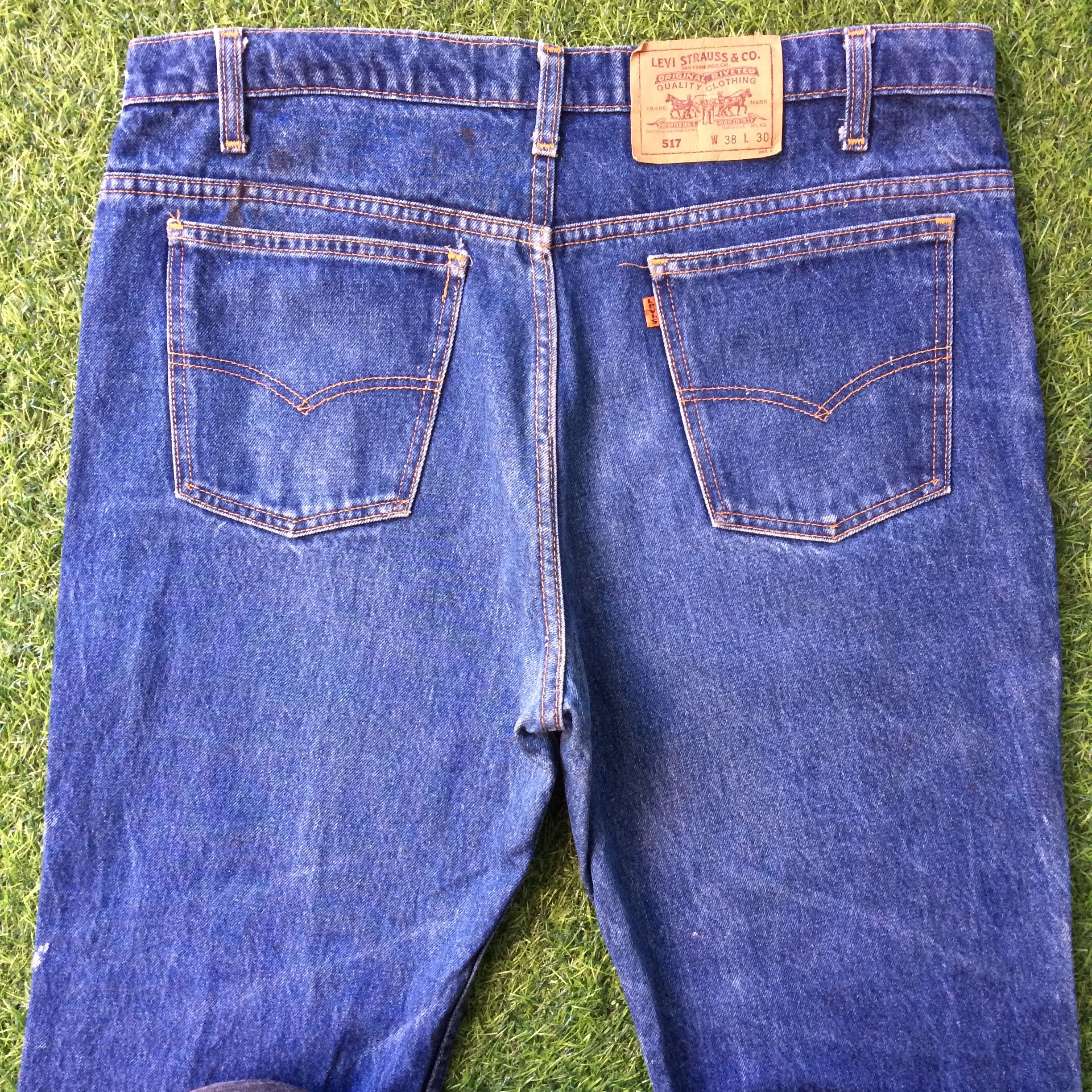 Levi's × Levi's Vintage Clothing × Vintage Levi's 517 Medium Wash Bootcut Jeans #B-1001 Size 37" - 4 Thumbnail