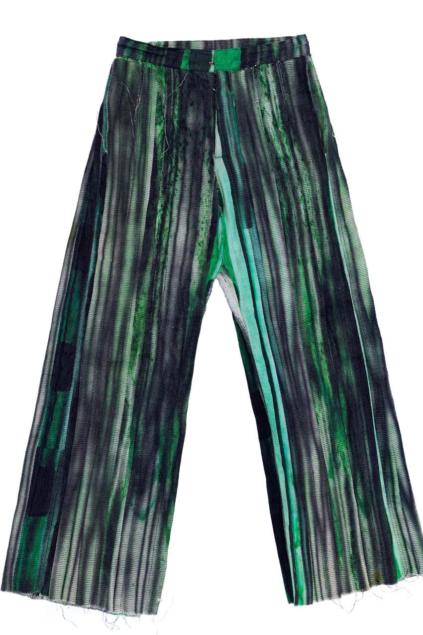 image of Rastah Viper Print Handwoven Party Pants in Green, Men's (Size 32)