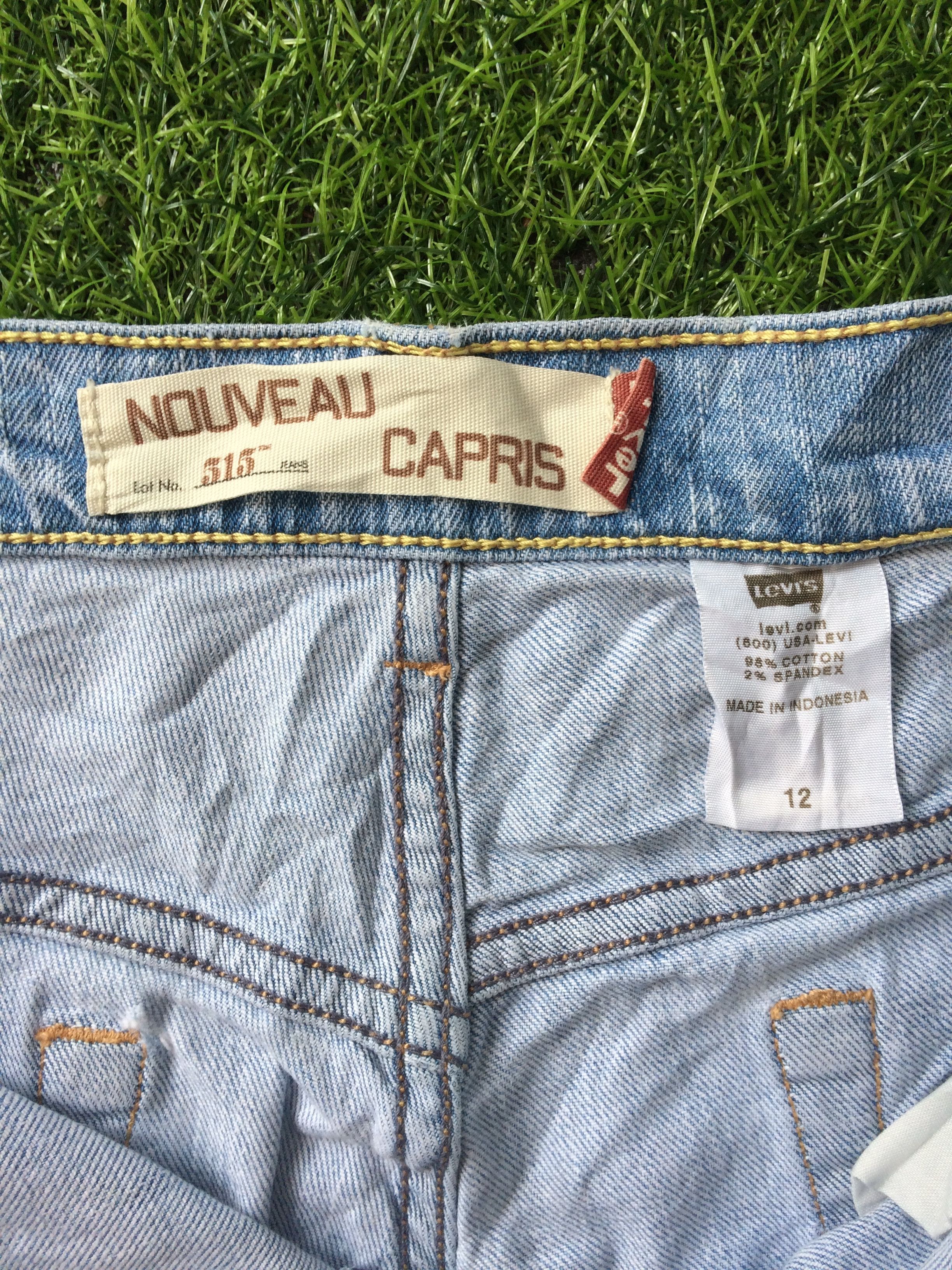 Levi's Levi's 515 Capris Jeans Light Wash Stretch Ankle #B-841 Size 34" / US 12 / IT 48 - 9 Thumbnail