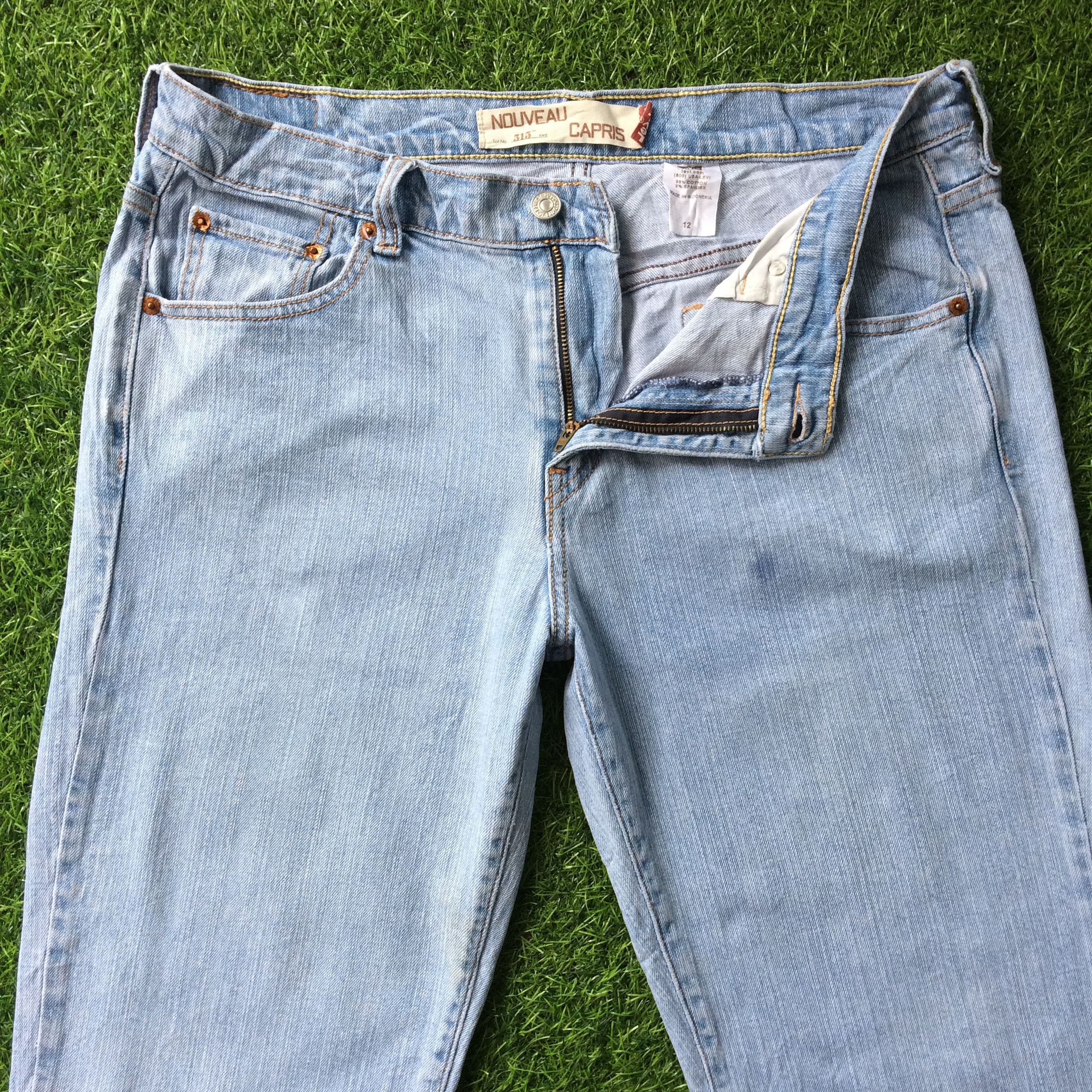 Levi's Levi's 515 Capris Jeans Light Wash Stretch Ankle #B-841 Size 34" / US 12 / IT 48 - 1 Thumbnail