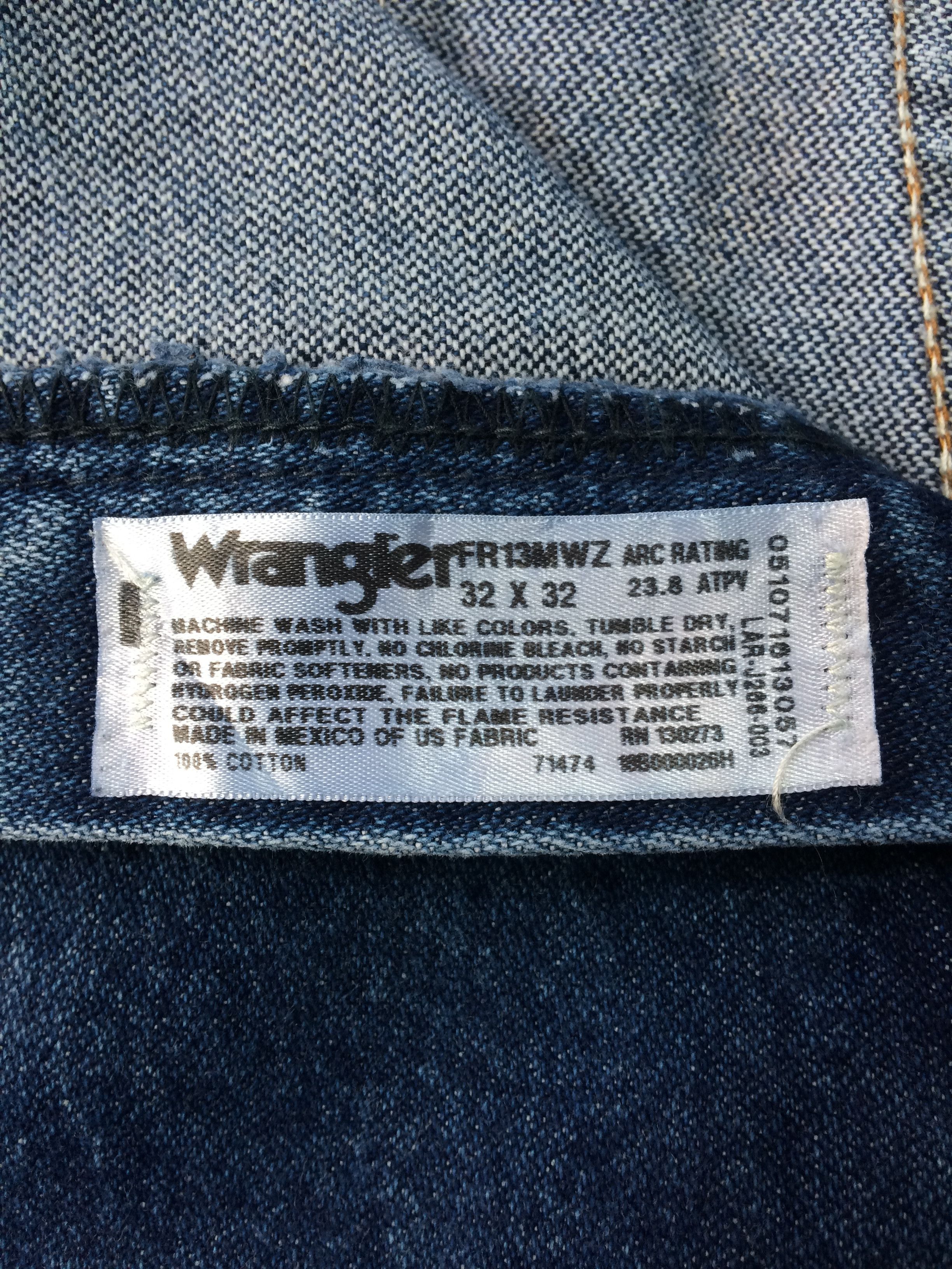 Vintage × Wrangler Wrangler FR Western Distressed Jeans #B-565 Size US 33 - 10 Thumbnail
