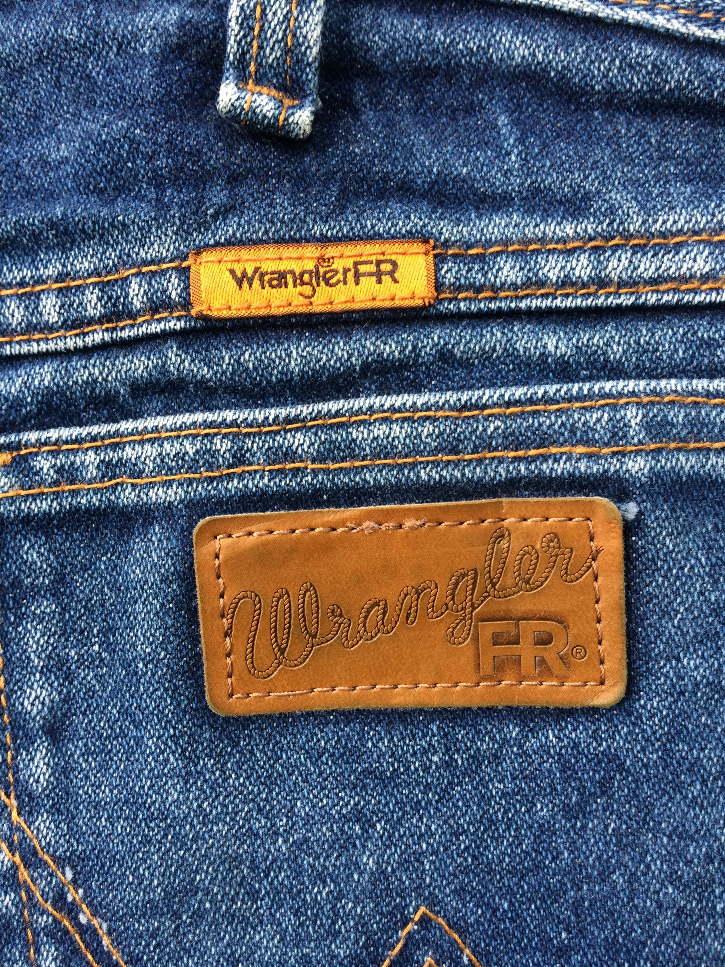 Vintage × Wrangler Wrangler FR Western Distressed Jeans #B-565 Size US 33 - 8 Thumbnail