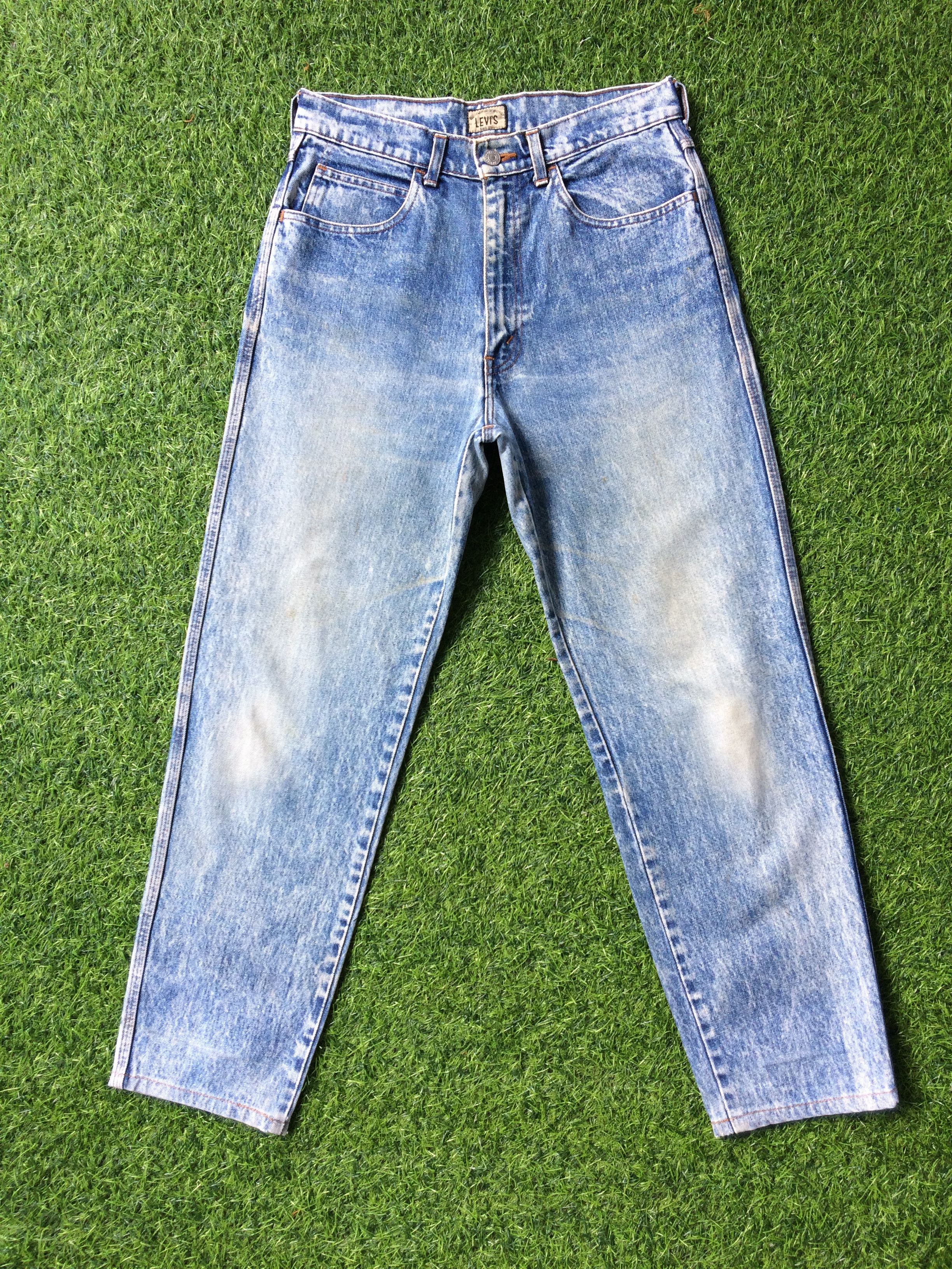 Jean × Levi's × Vintage Vintage Levis Big E Acid Wash Denim Pant #B-483 Size 29" - 1 Thumbnail