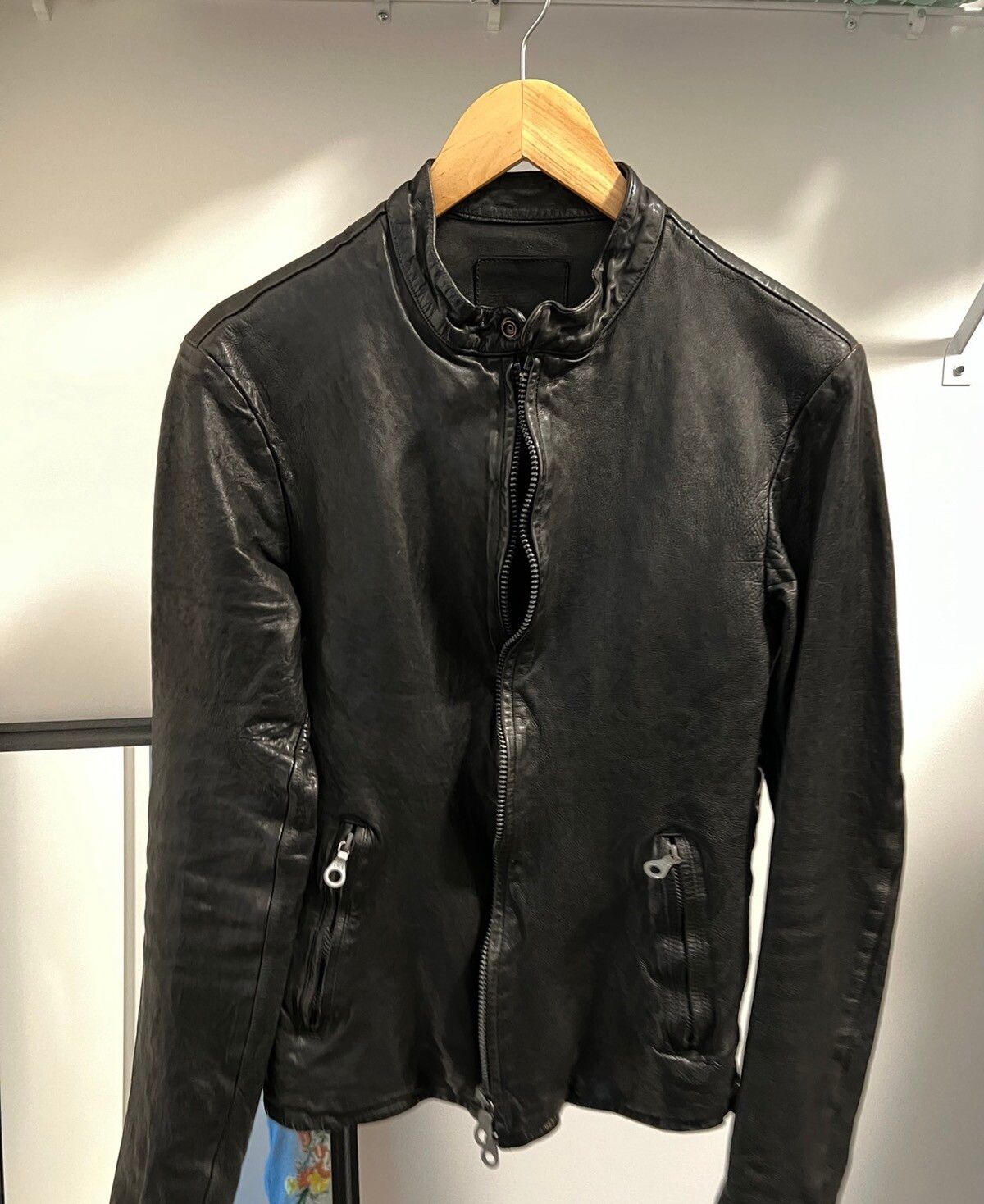 Isamu Katayama Backlash Backlash Single Zip Leather Jacket | Grailed