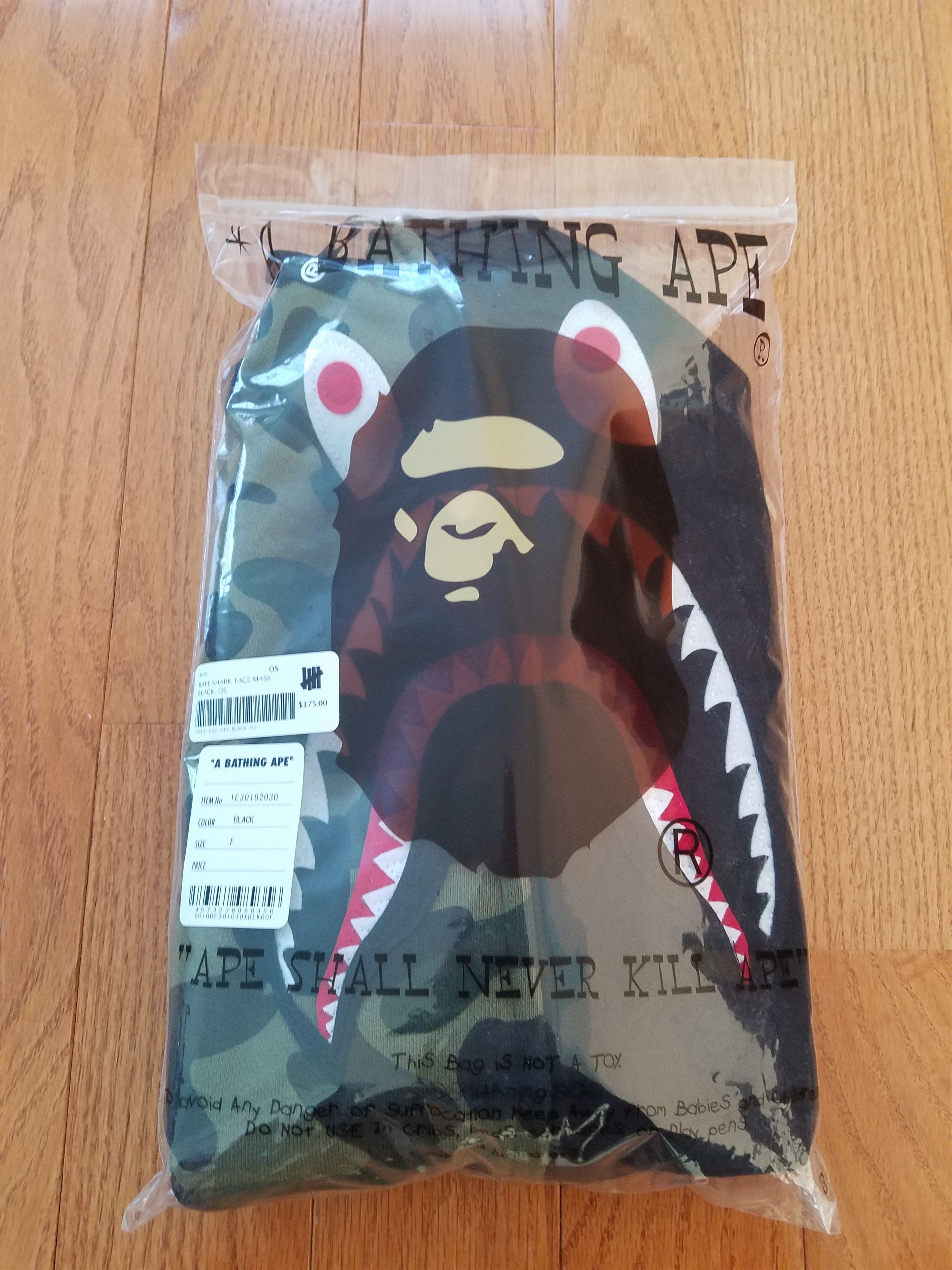 Bape Bape Shark Face Mask Size ONE SIZE - 1 Thumbnail