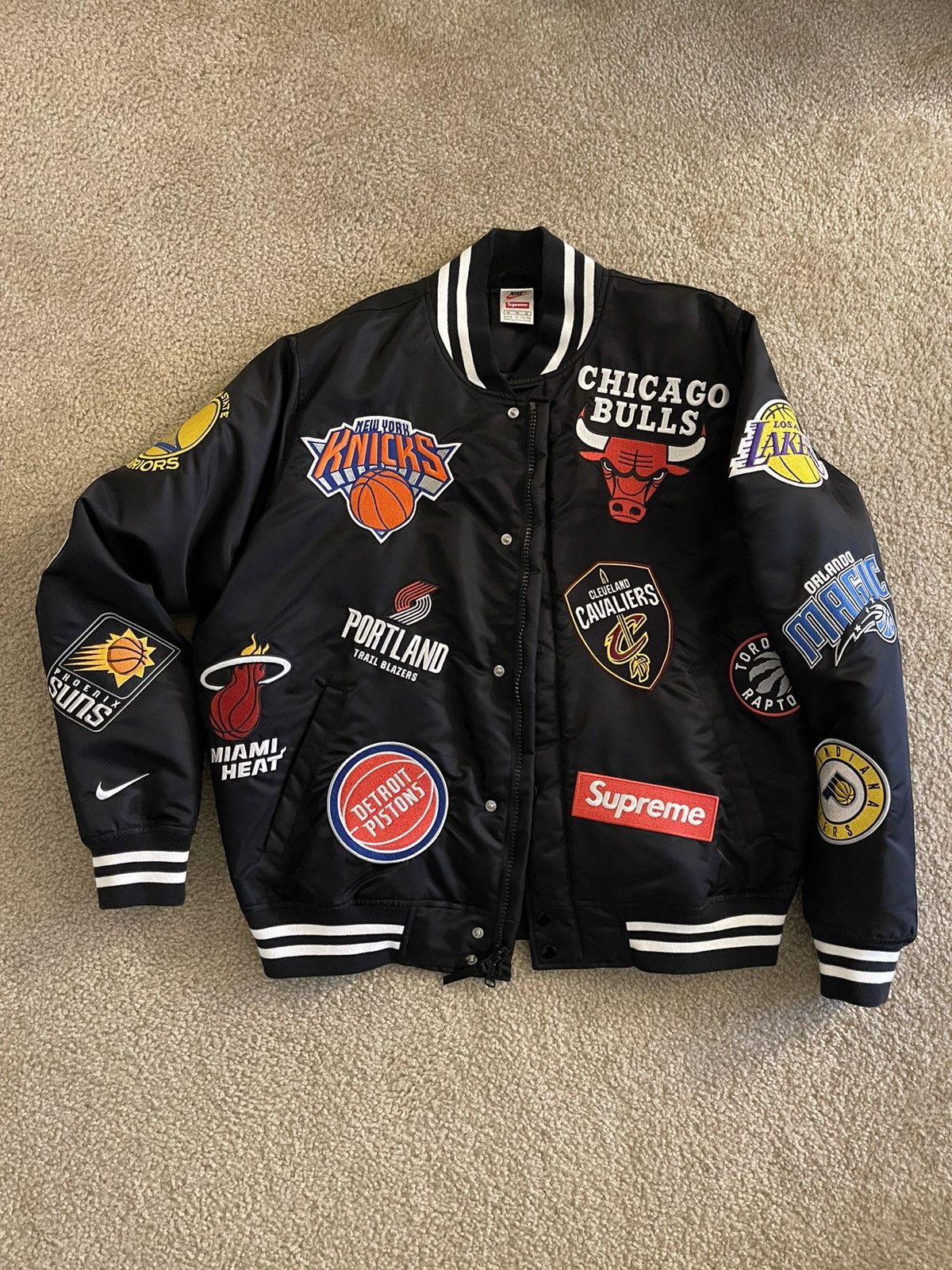 supreme nba logo jacket