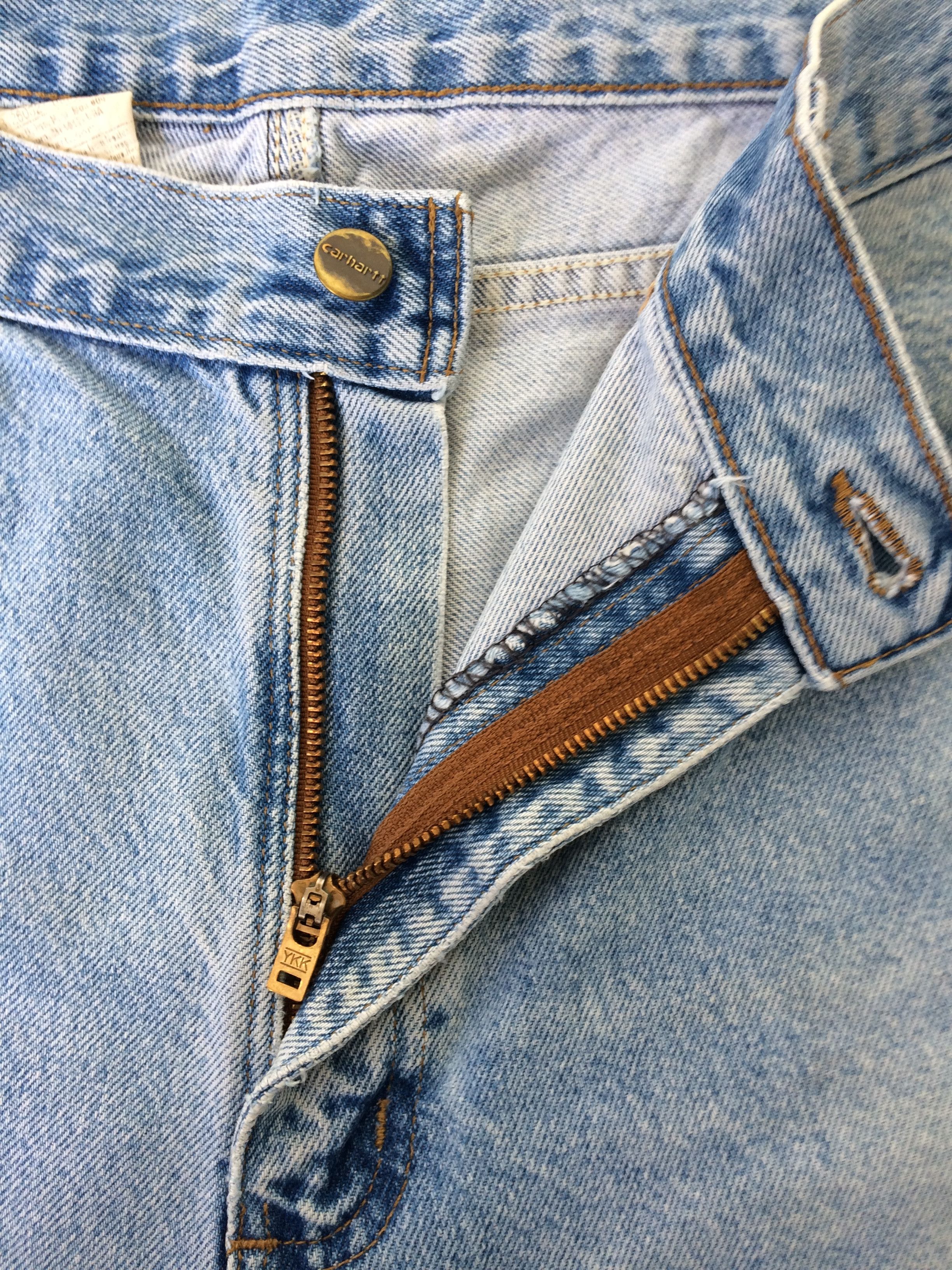Distressed CARHARTT Jeans High Waisted Denim Workwear #B-331