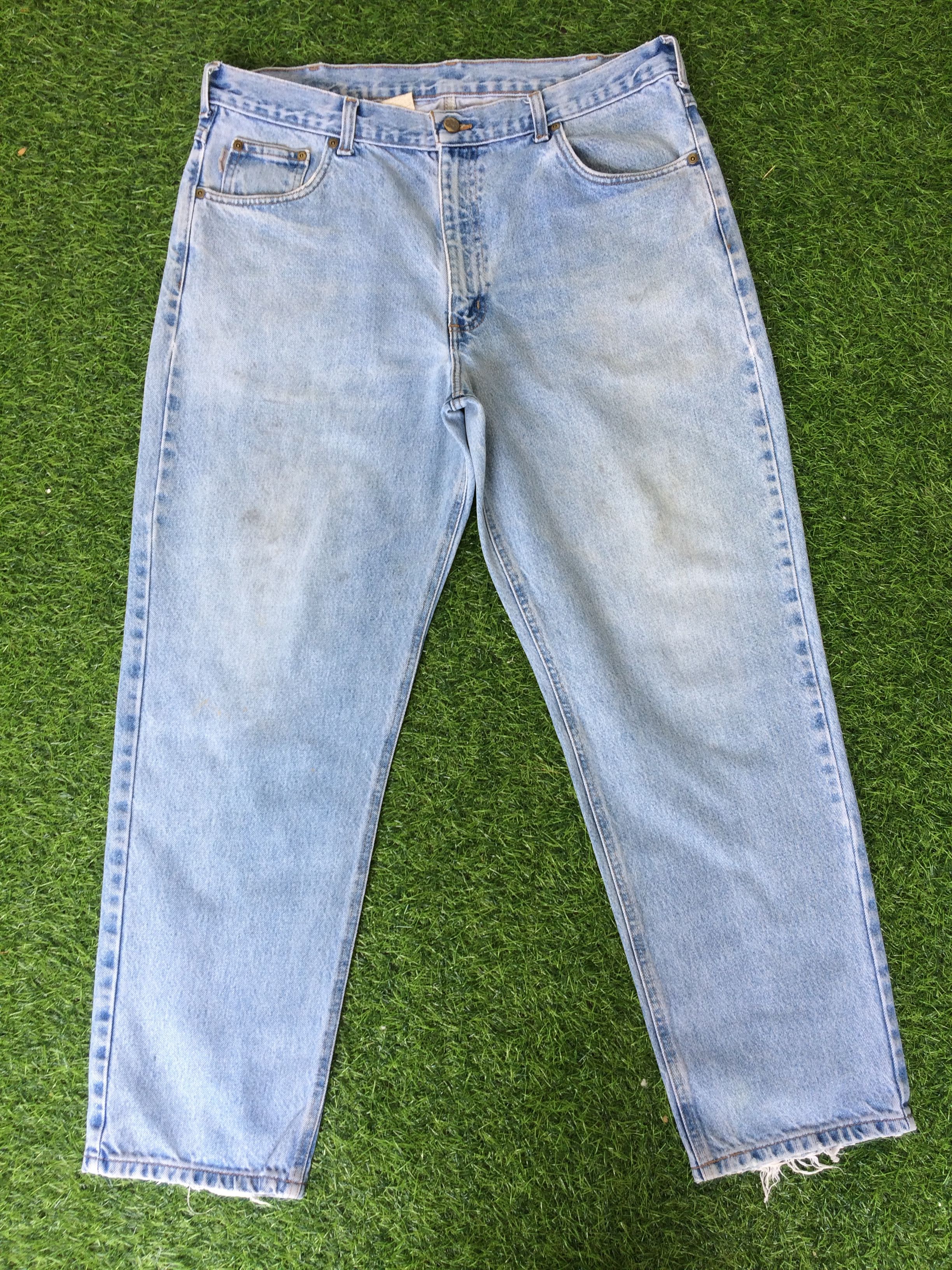 Distressed CARHARTT Jeans High Waisted Denim Workwear #B-331