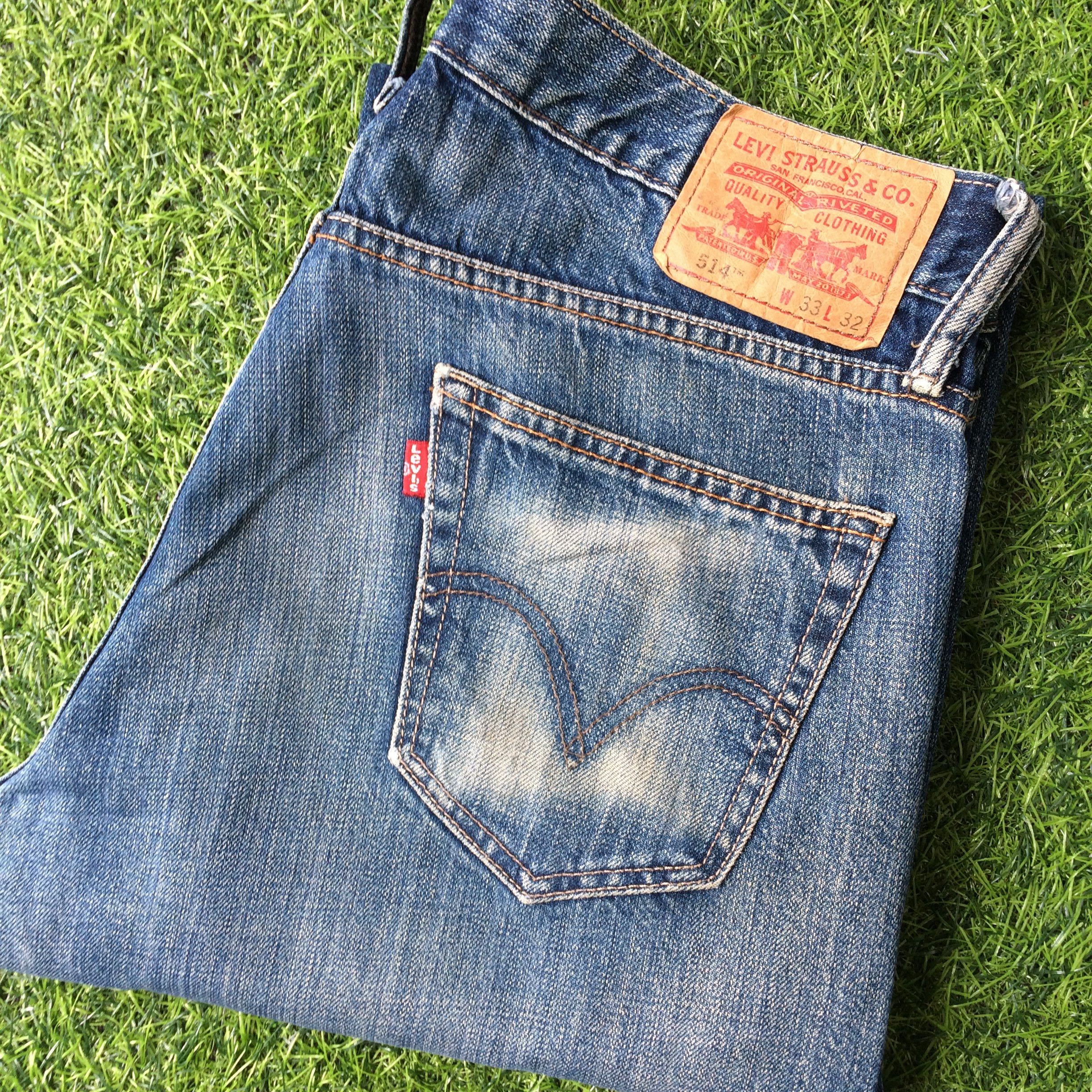 Levi's × Vintage Levis 514 Jeans Faded Slim Fit Straight Jeans W32 L32 #B-540 Size US 32 / EU 48 - 6 Thumbnail