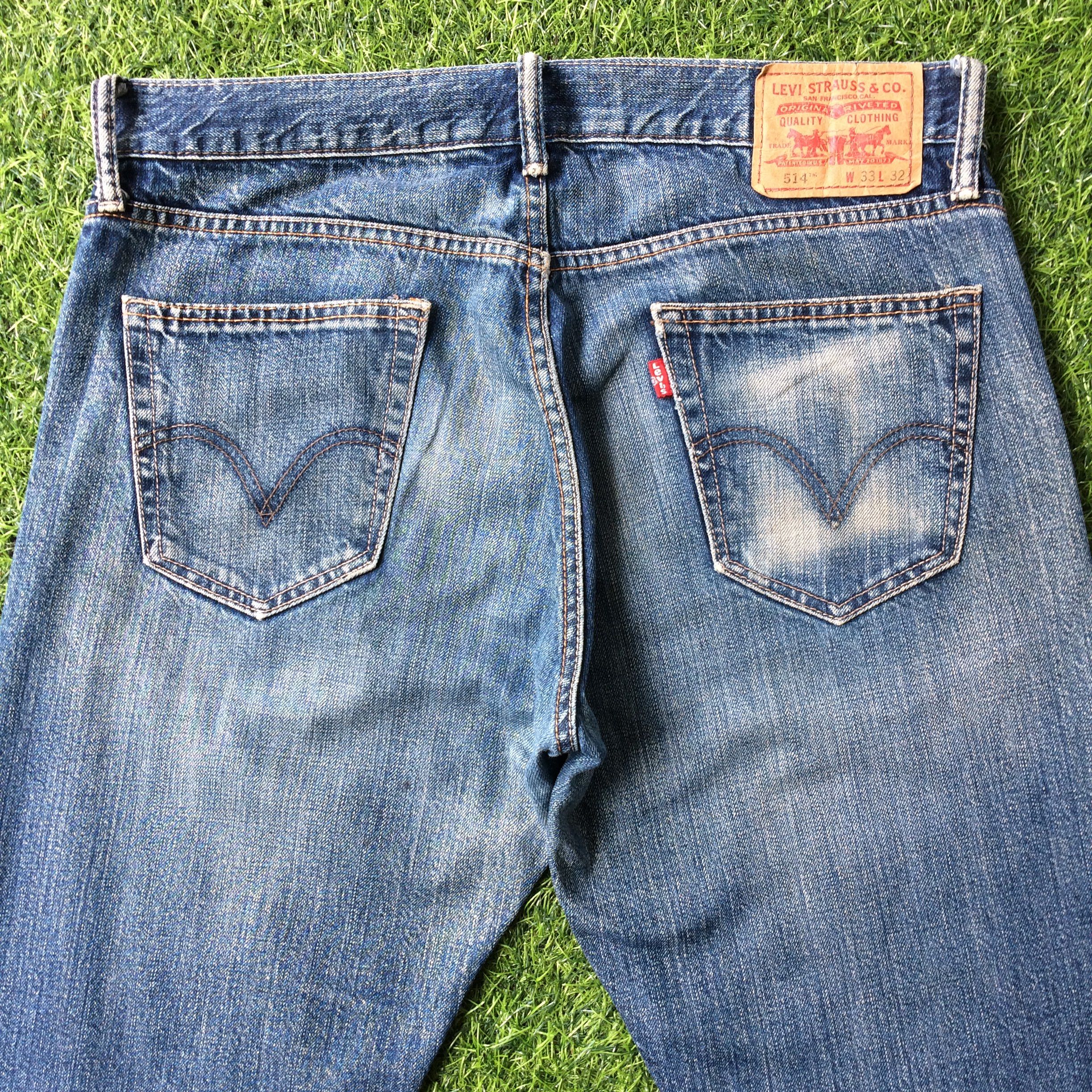 Levi's × Vintage Levis 514 Jeans Faded Slim Fit Straight Jeans W32 L32 #B-540 Size US 32 / EU 48 - 4 Thumbnail