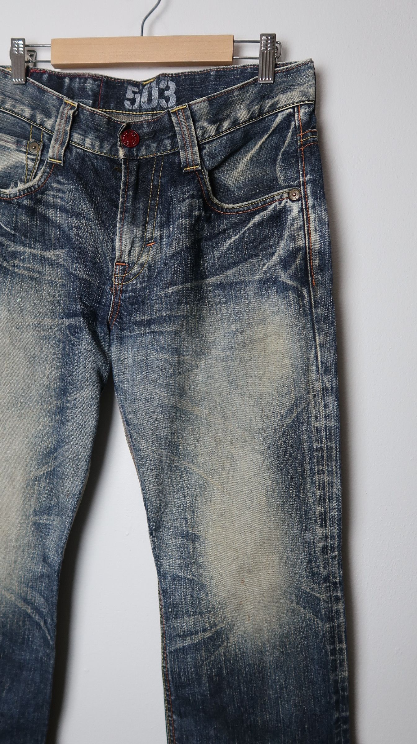 Edwin Edwin 503 Blue Trip Mud Max Jeans Size US 30 / EU 46 - 5 Thumbnail