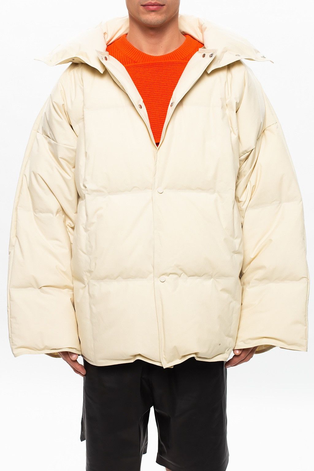 Bottega Veneta TAKING OFFERS Pre Fall 2020 Cream Puffer Down Jacket Size US L / EU 52-54 / 3 - 9 Thumbnail