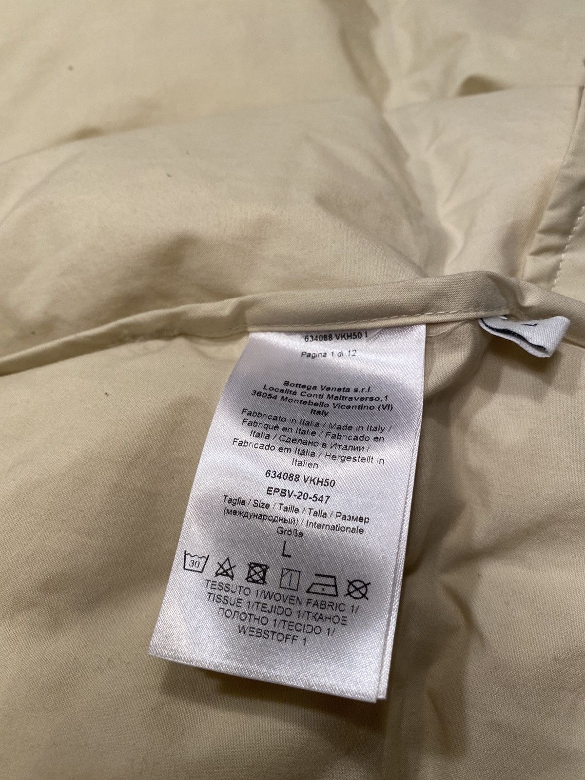 Bottega Veneta TAKING OFFERS Pre Fall 2020 Cream Puffer Down Jacket Size US L / EU 52-54 / 3 - 11 Thumbnail