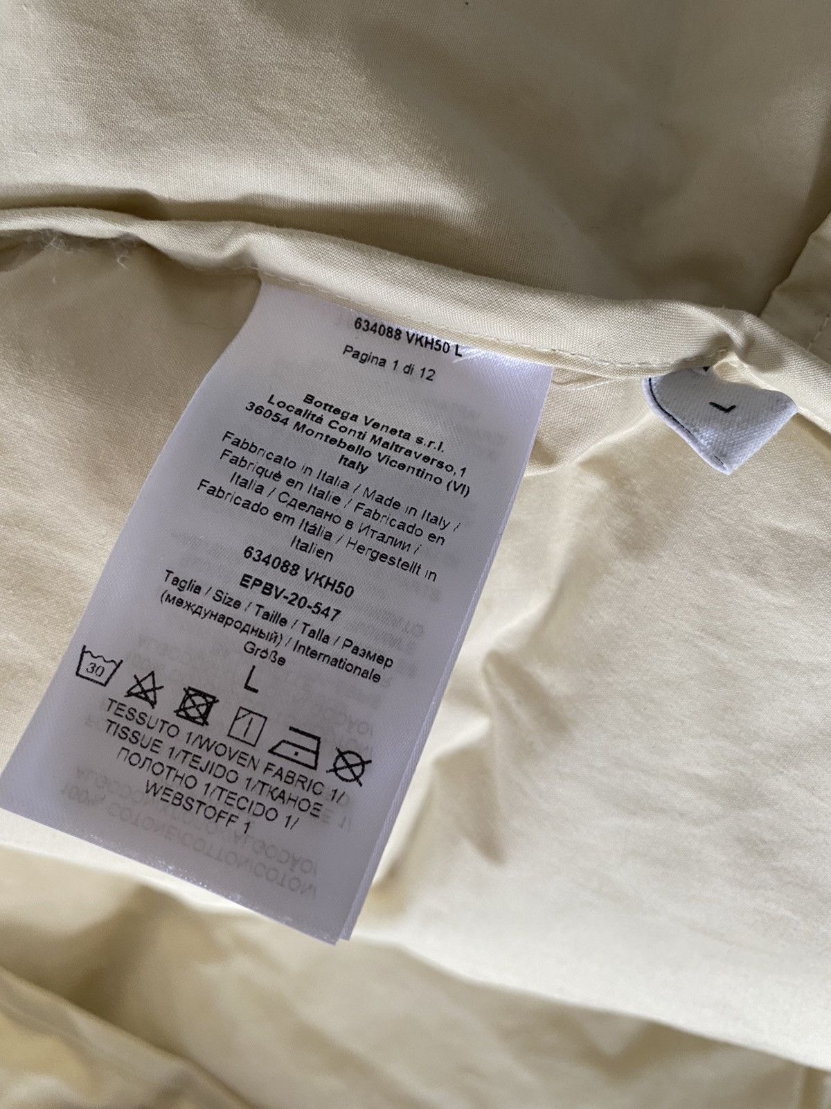 Bottega Veneta TAKING OFFERS Pre Fall 2020 Cream Puffer Down Jacket Size US L / EU 52-54 / 3 - 10 Thumbnail