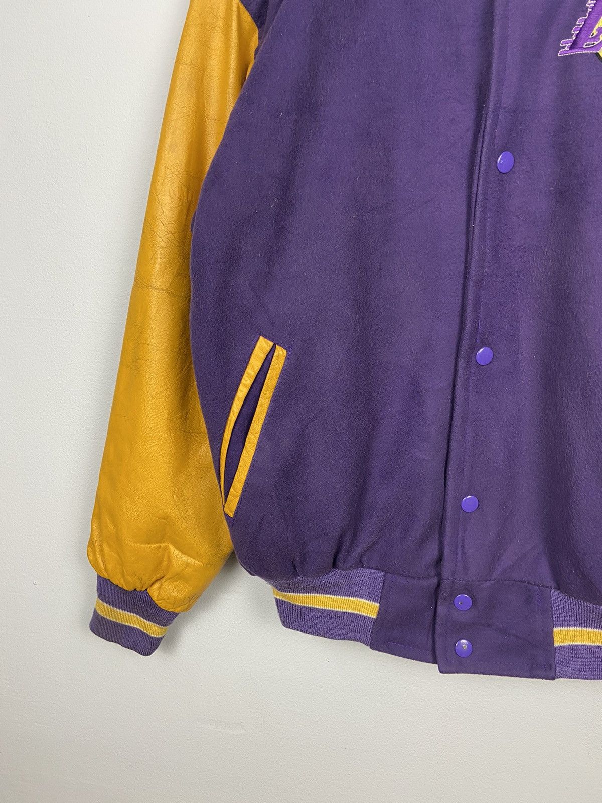 NBA Vintage LA Lakers Varsity Leather Jacket Size US M / EU 48-50 / 2 - 12 Thumbnail