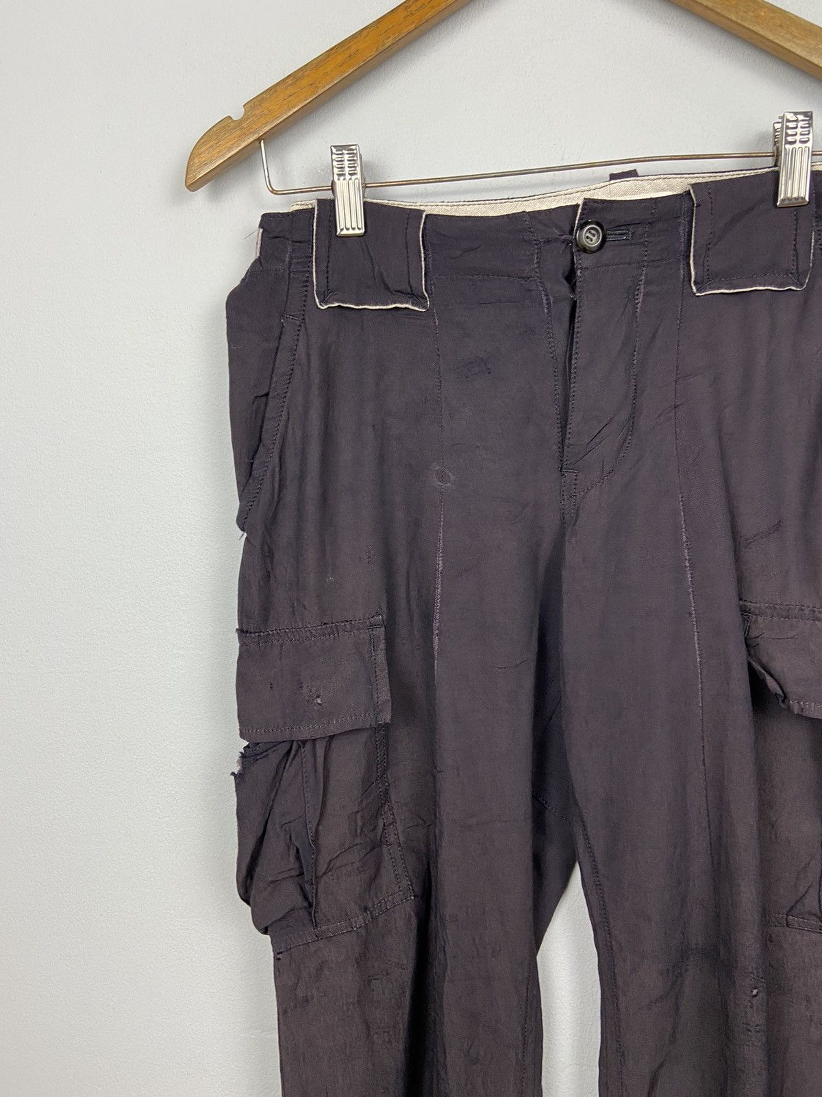 Japanese Brand Japanese Brand Smilax Cargo Linen Rayon Pants Size US 32 / EU 48 - 3 Thumbnail