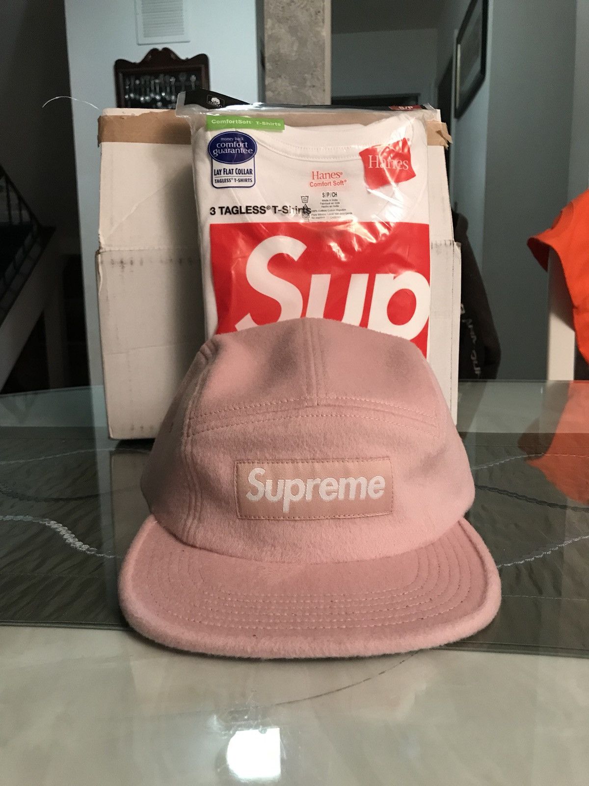 Supreme SUPREME CAMP CAP - WOOL (Pink) Size ONE SIZE - 2 Preview
