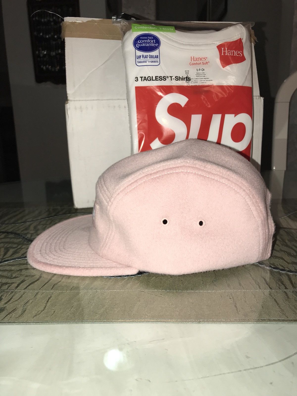 Supreme SUPREME CAMP CAP - WOOL (Pink) Size ONE SIZE - 5 Thumbnail