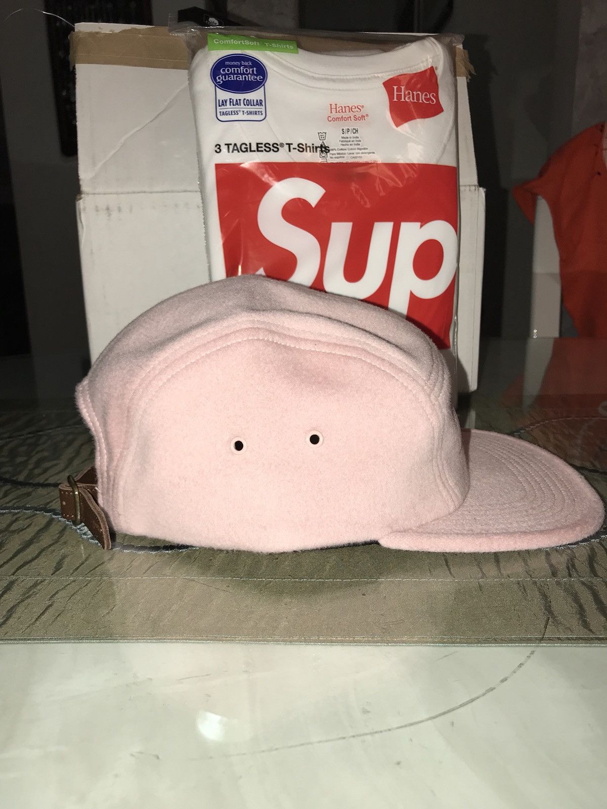 Supreme SUPREME CAMP CAP - WOOL (Pink) Size ONE SIZE - 3 Thumbnail