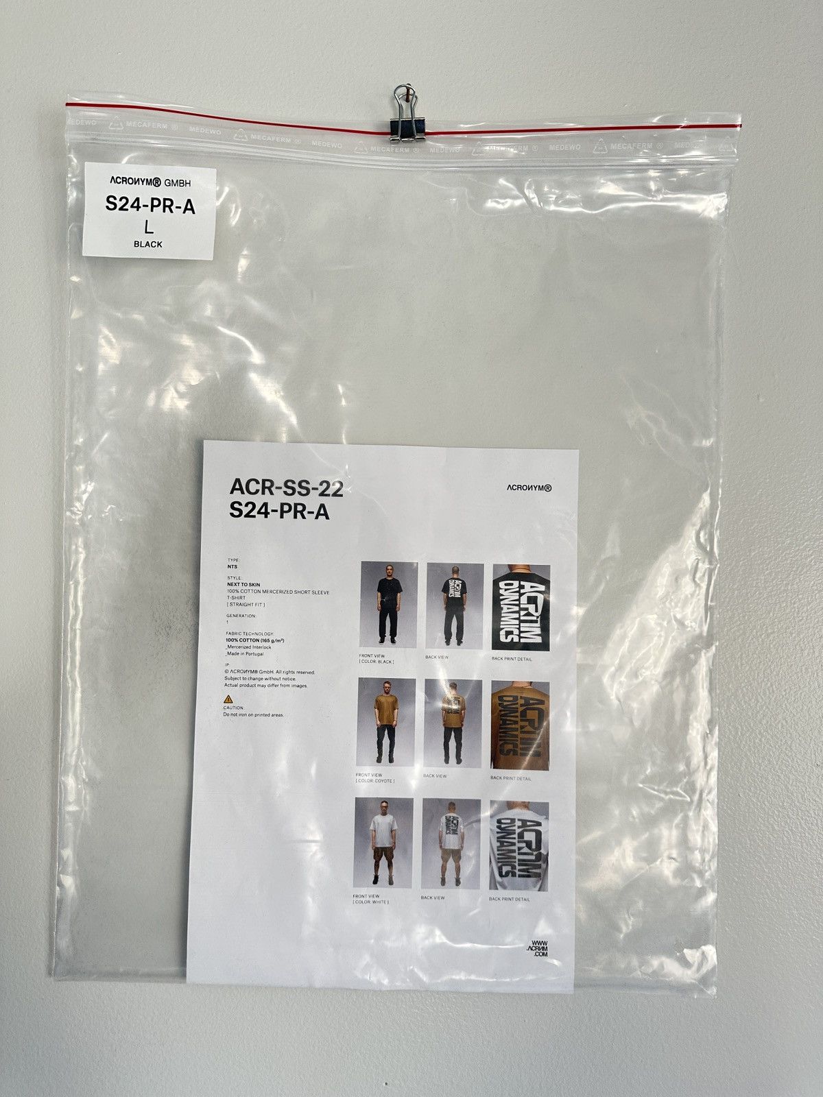 Acronym Acronym S24-PR-A Dynamics Tee Size US L / EU 52-54 / 3 - 6 Thumbnail