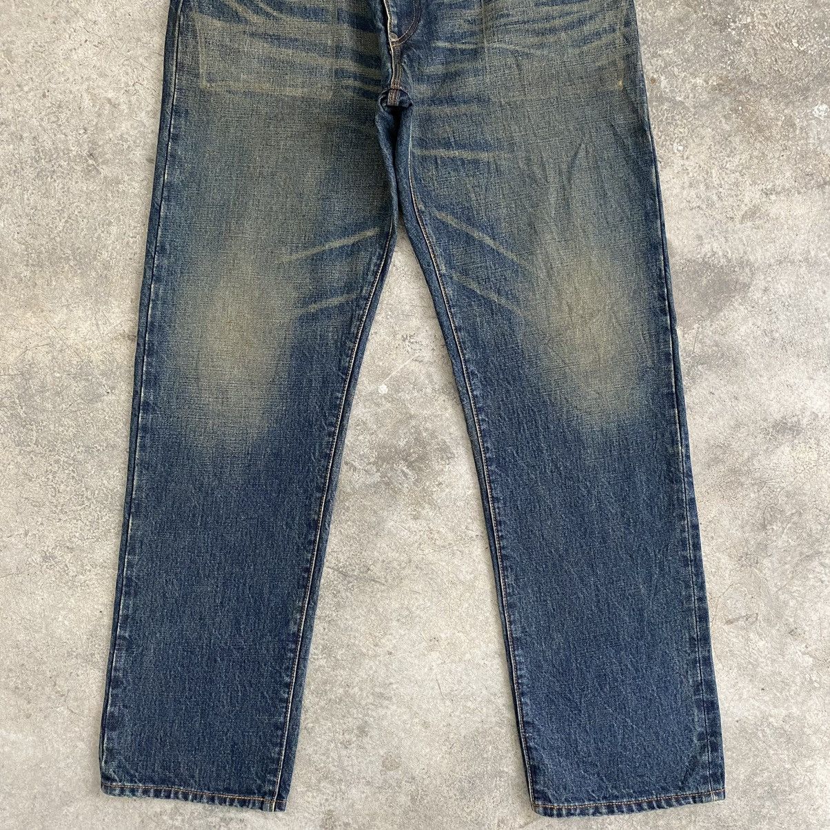 Japanese Brand Flip The Script Mud Washed Selvedge Denim Jeans Size US 34 / EU 50 - 5 Thumbnail